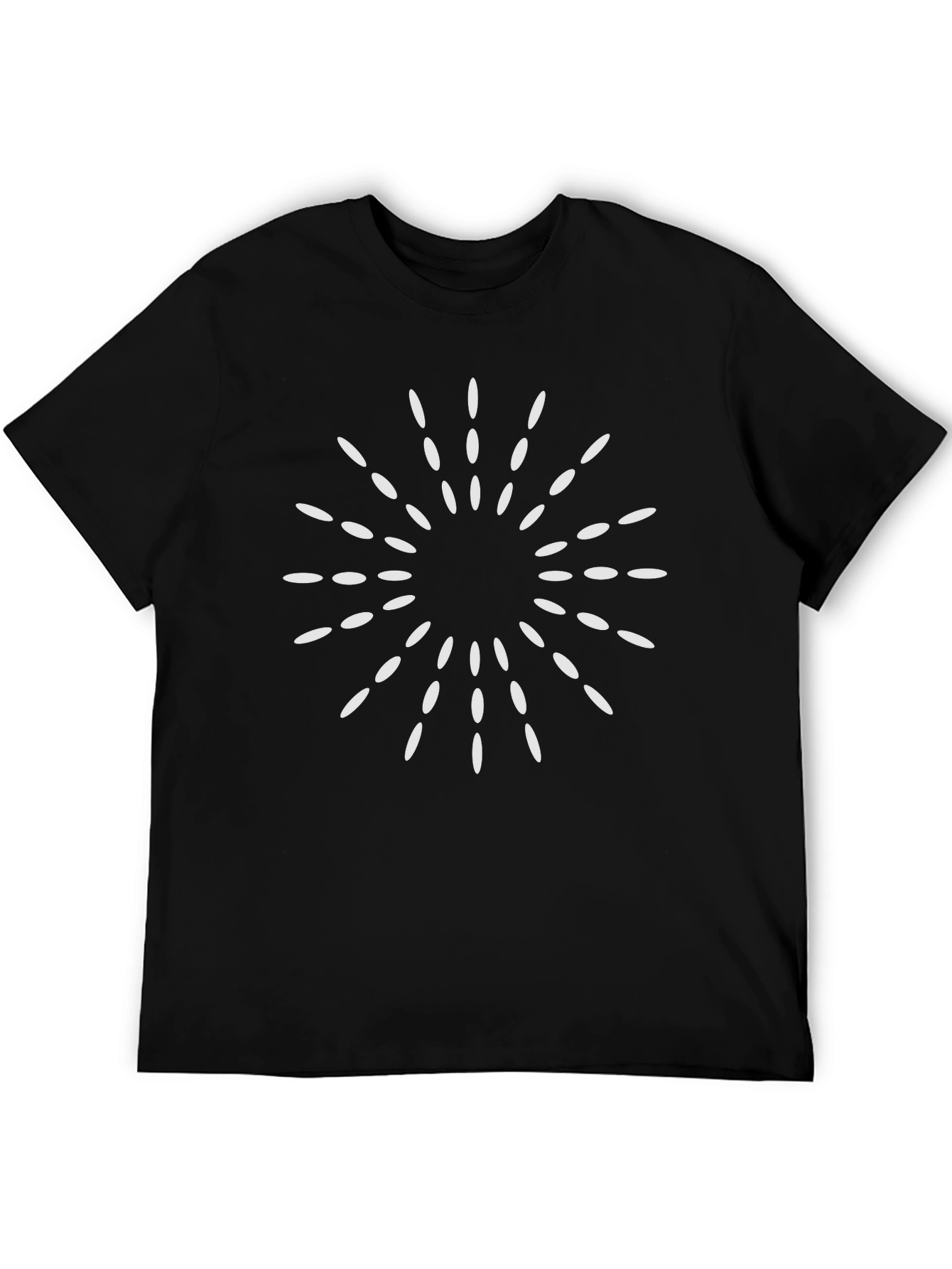 Starburst Graphic Print Black T-Shirt