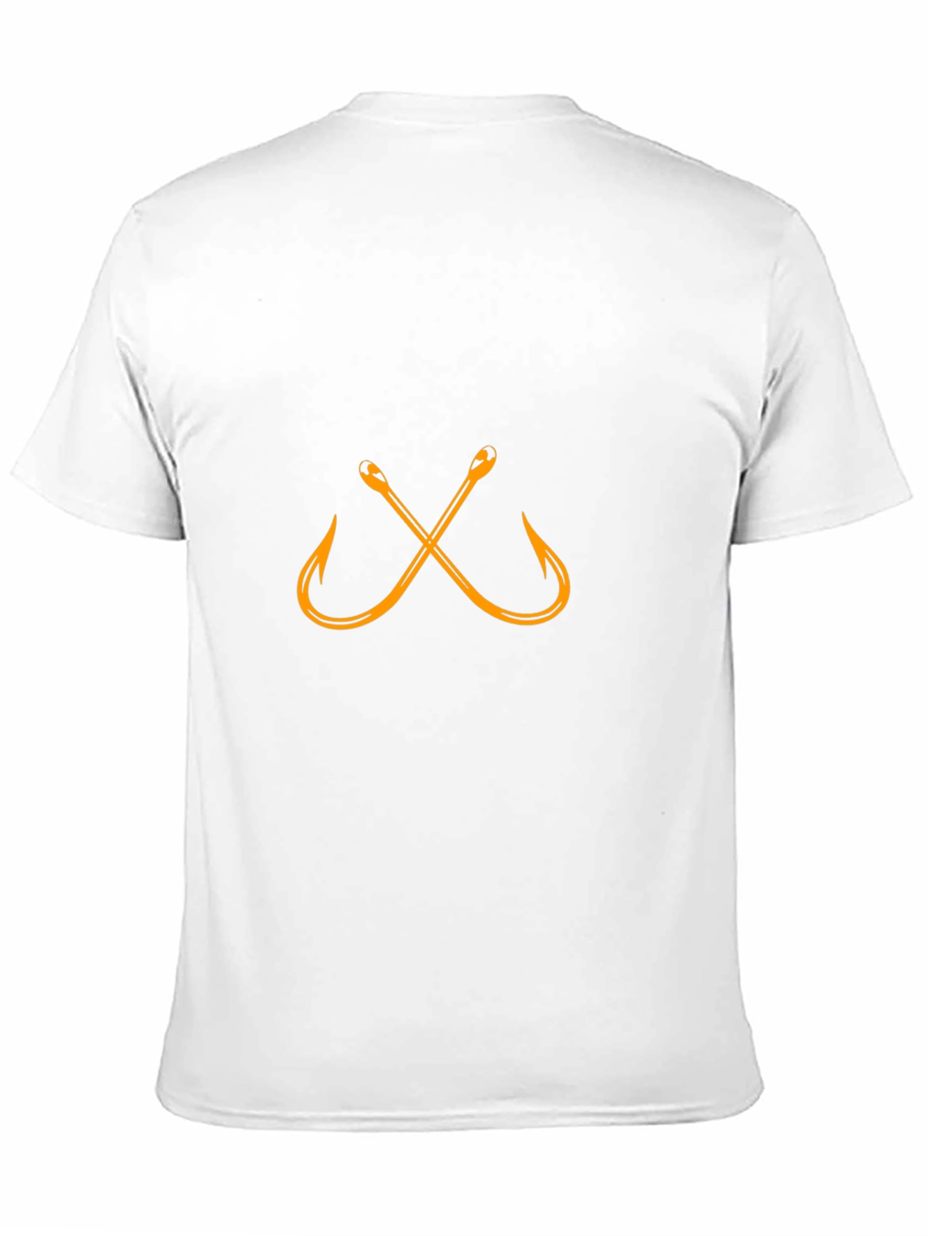 Fishing Hook Graphic T-Shirt - Black Cotton Tee