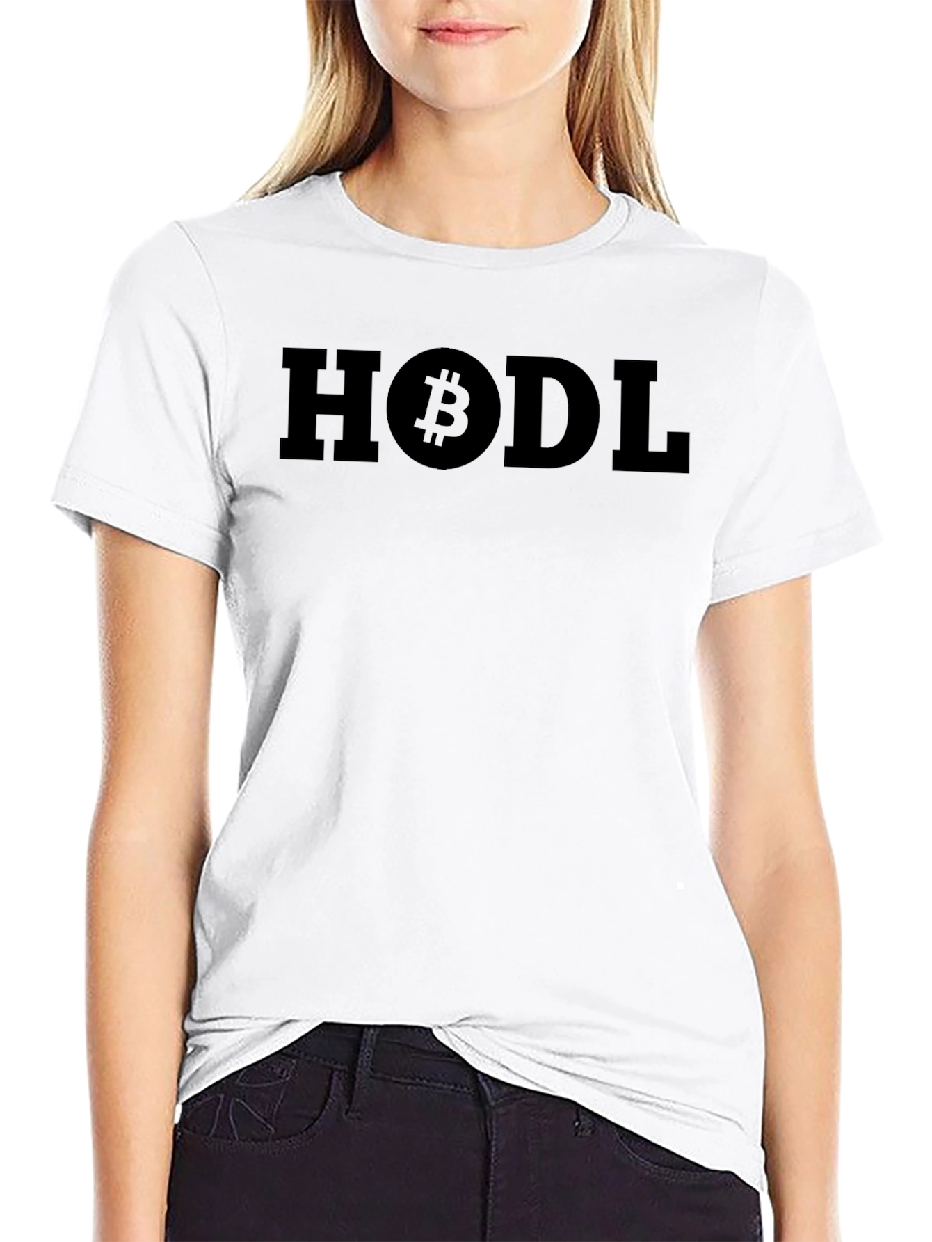 HODL Bitcoin Graphic Black T-Shirt