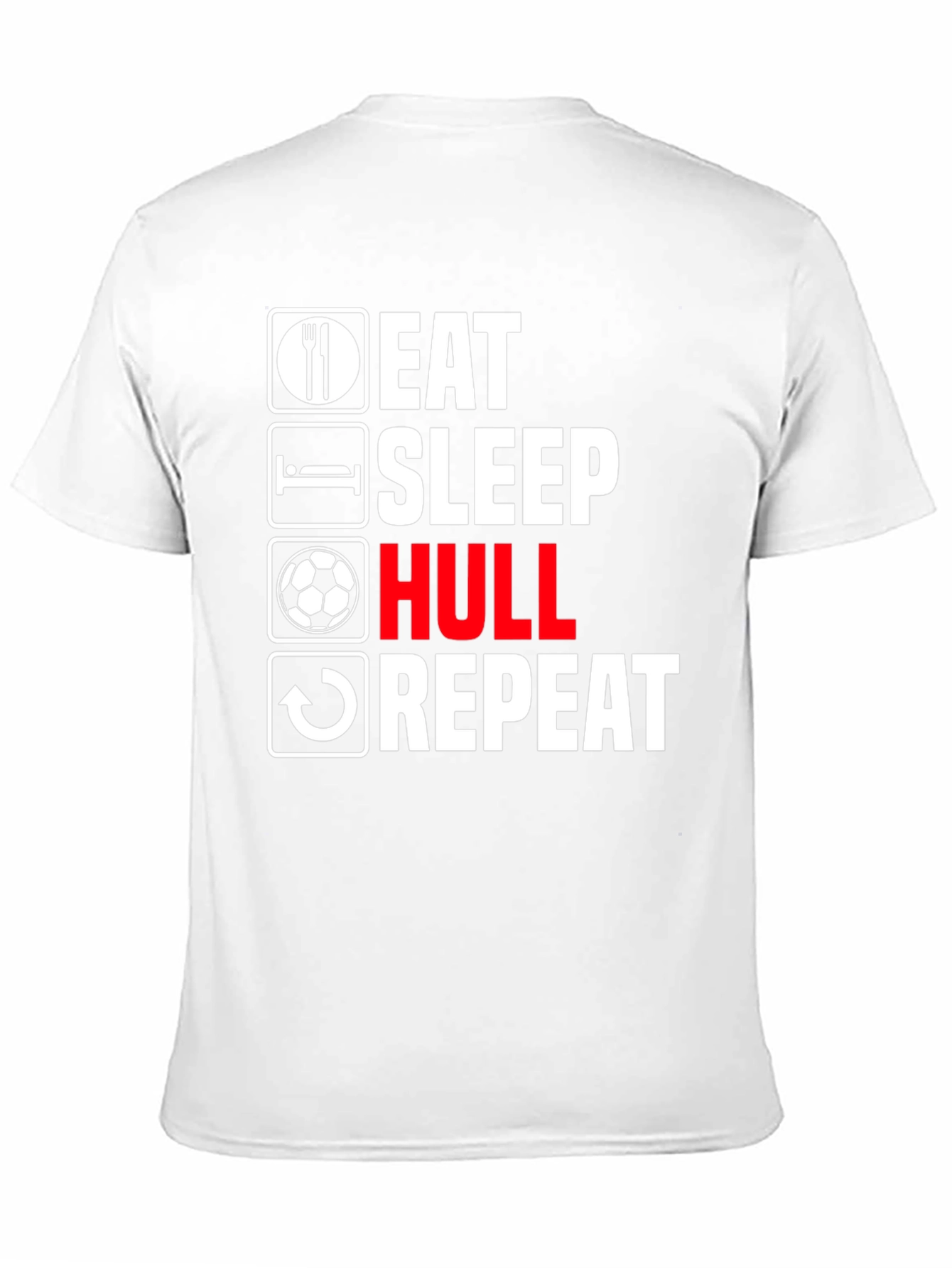 Eat Sleep Hull Repeat Black T-Shirt
