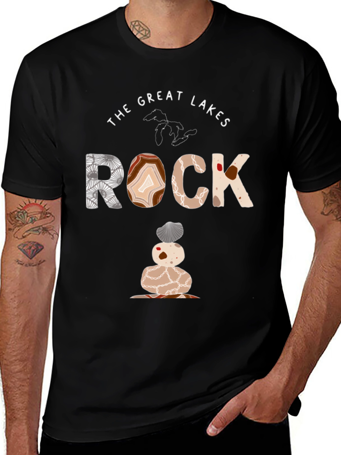 The Great Lakes Rock Graphic Tee