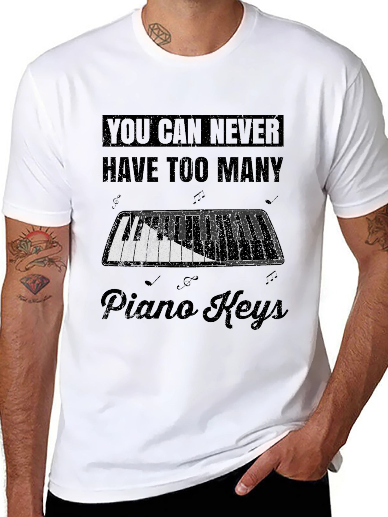 Piano Keys T-Shirt - Music Lover Tee
