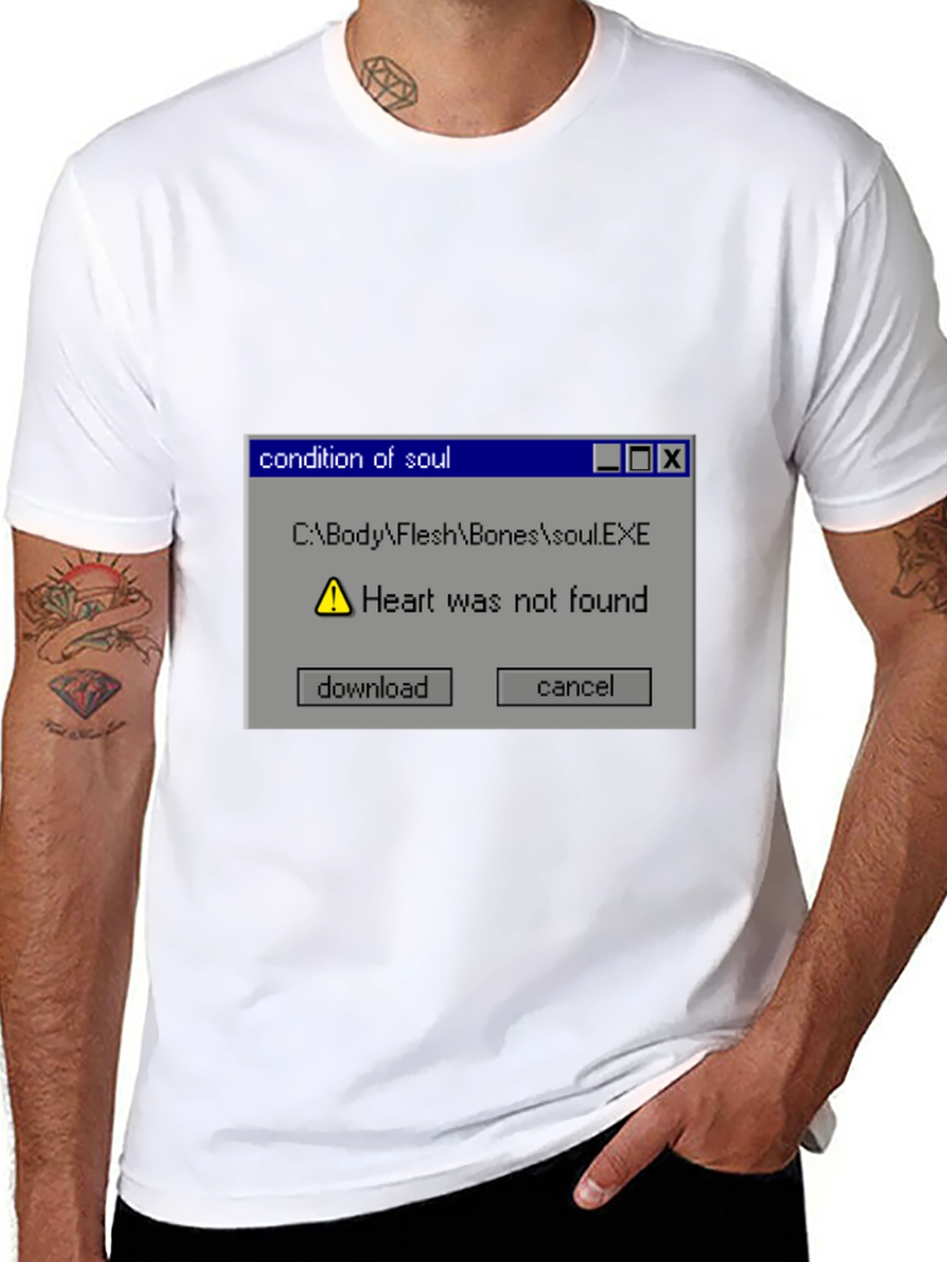 Condition of Soul Heart Not Found Graphic Tee