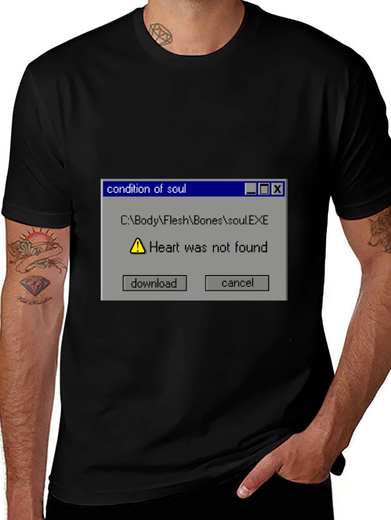 Condition of Soul Heart Not Found Graphic Tee