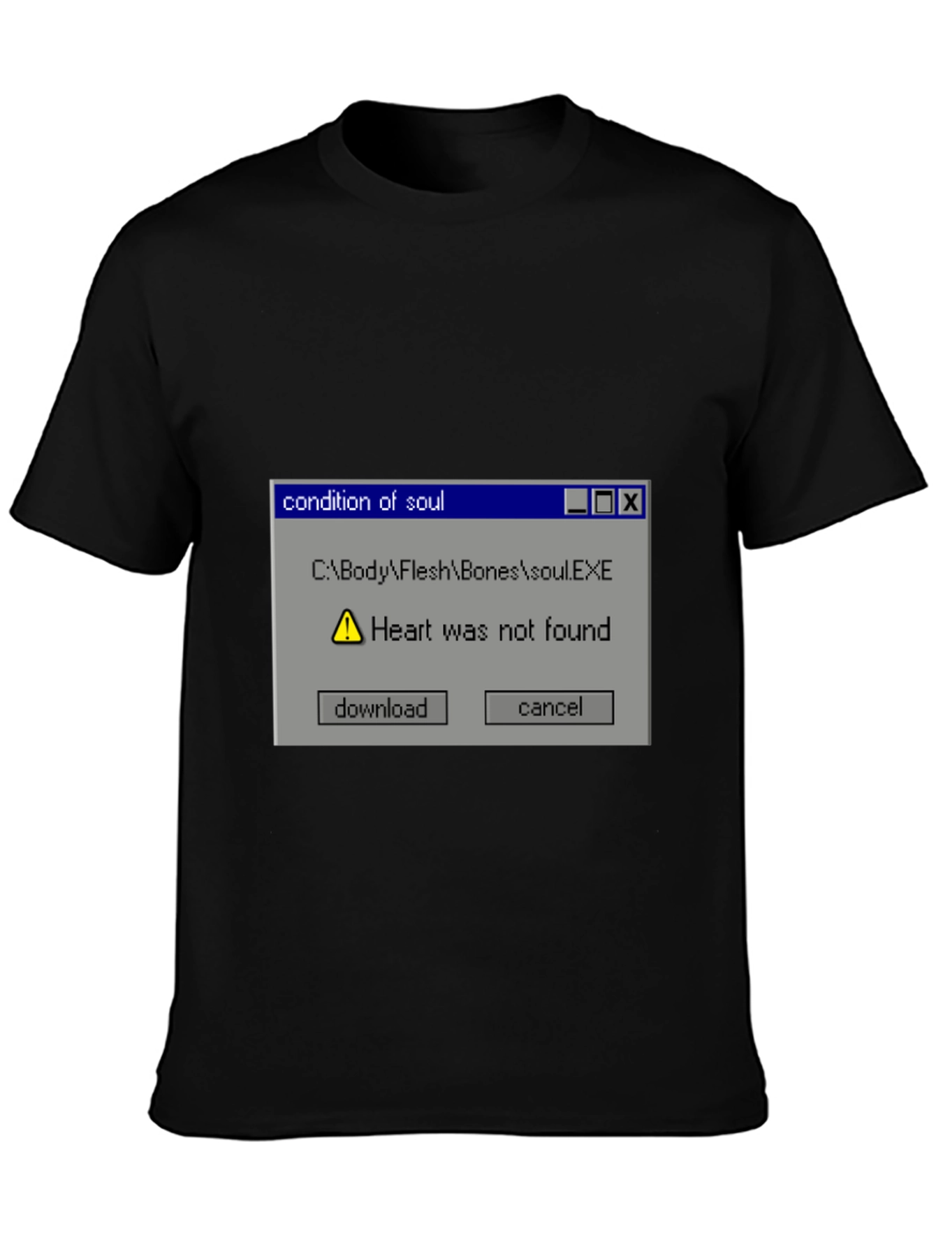 Condition of Soul Heart Not Found Graphic Tee