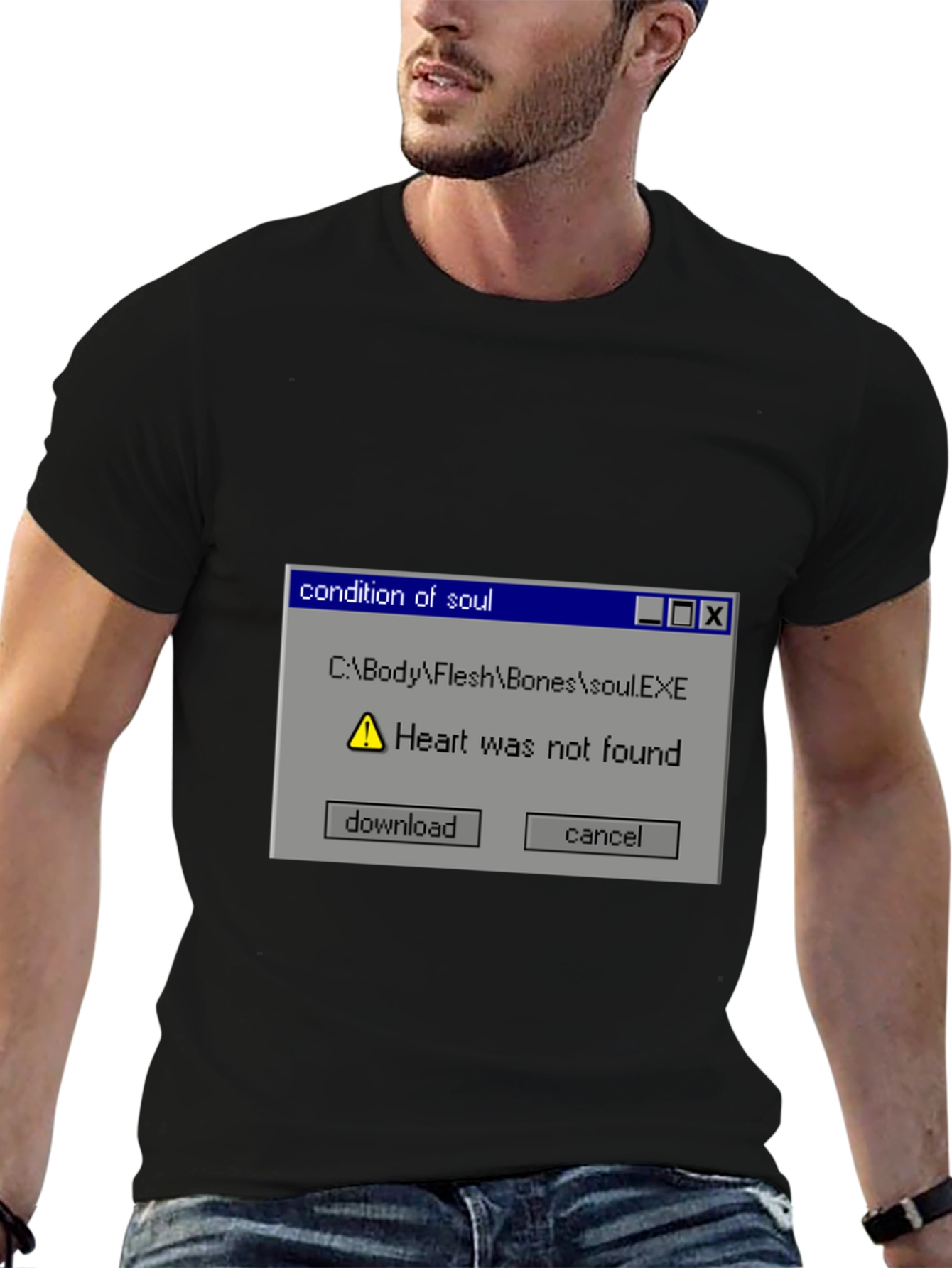 Condition of Soul Heart Not Found Graphic Tee