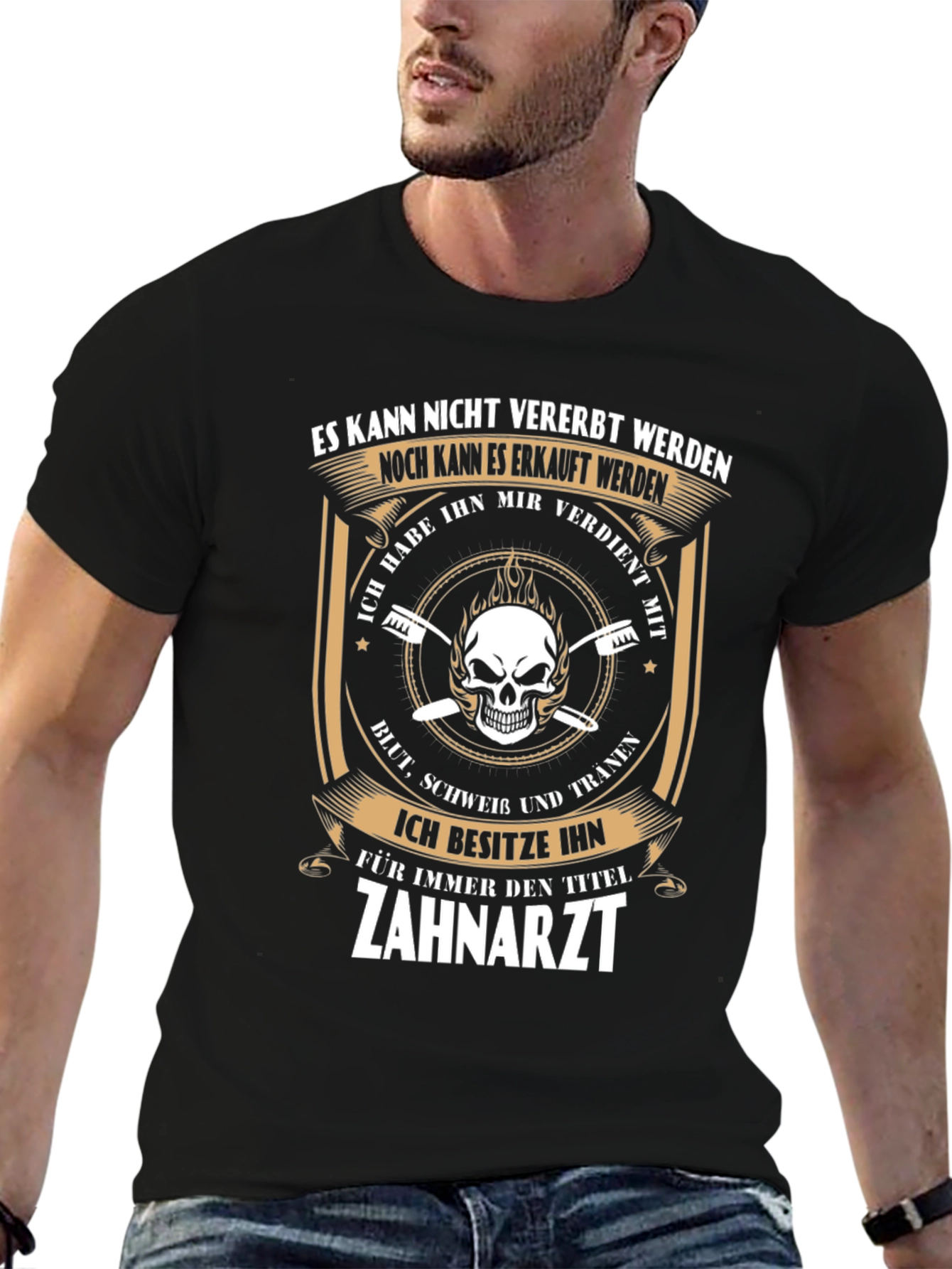 Dentist Skull Graphic T-Shirt