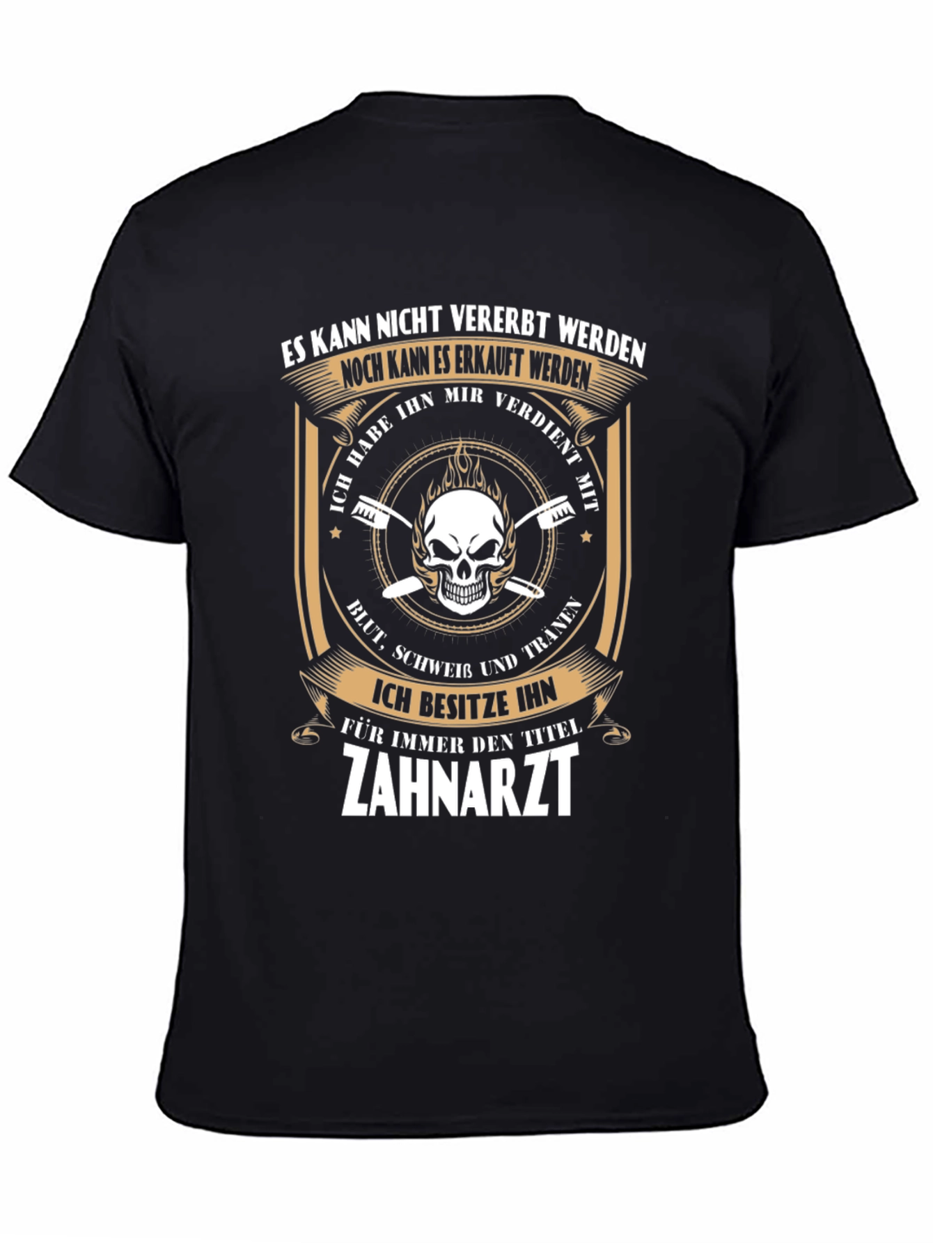 Dentist Skull Graphic T-Shirt