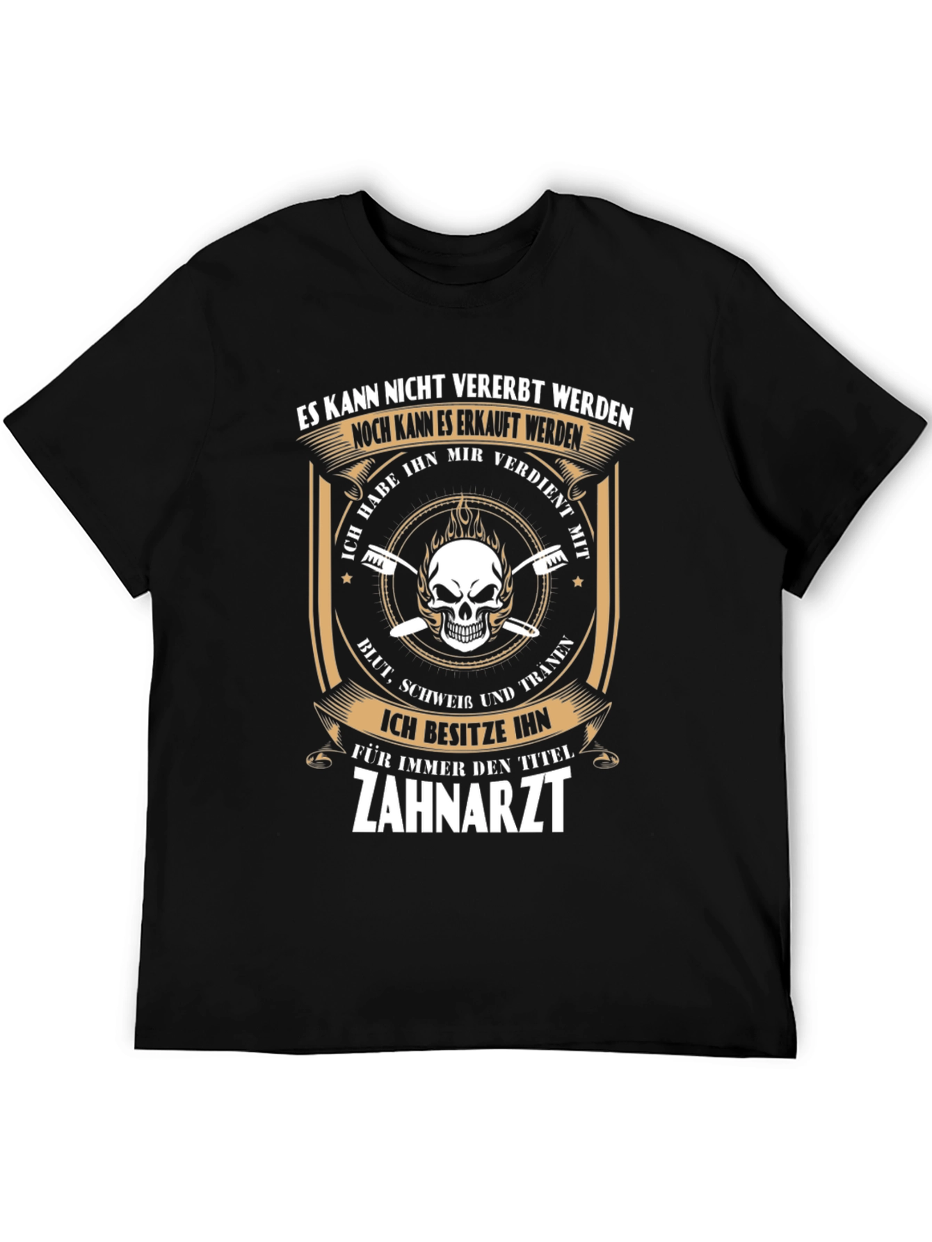 Dentist Skull Graphic T-Shirt
