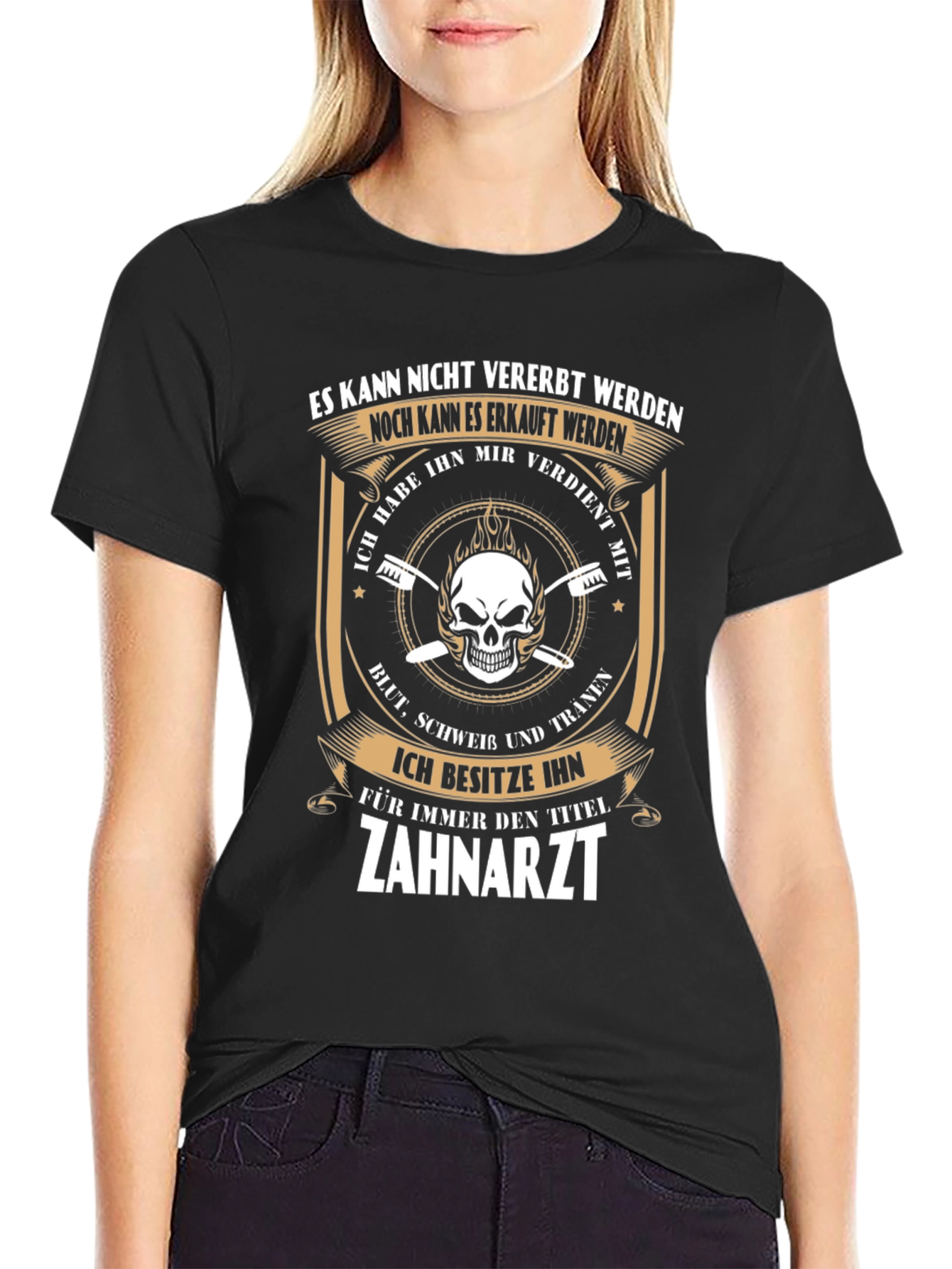 Dentist Skull Graphic T-Shirt
