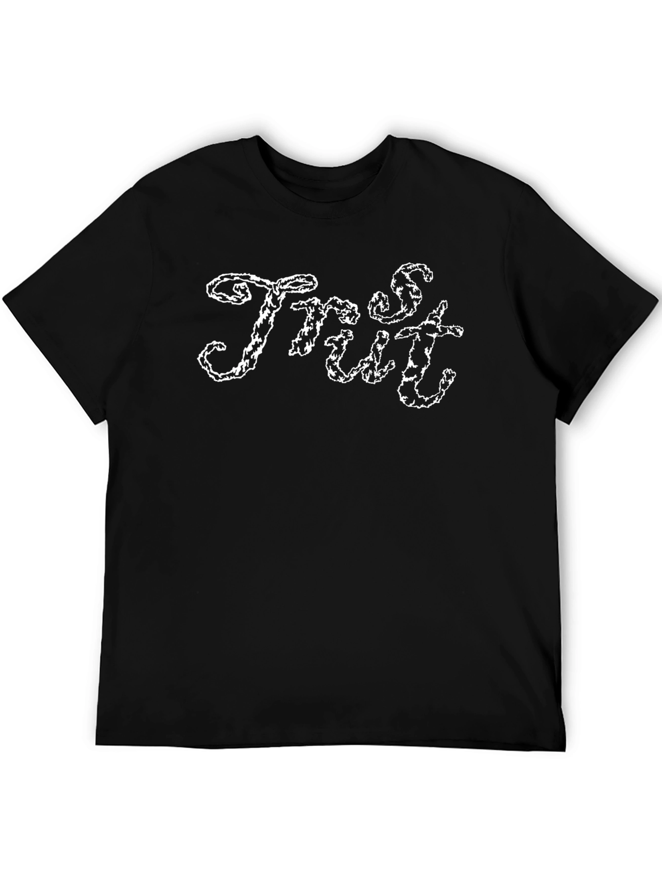 Trendy Trust Graphic Black T-Shirt