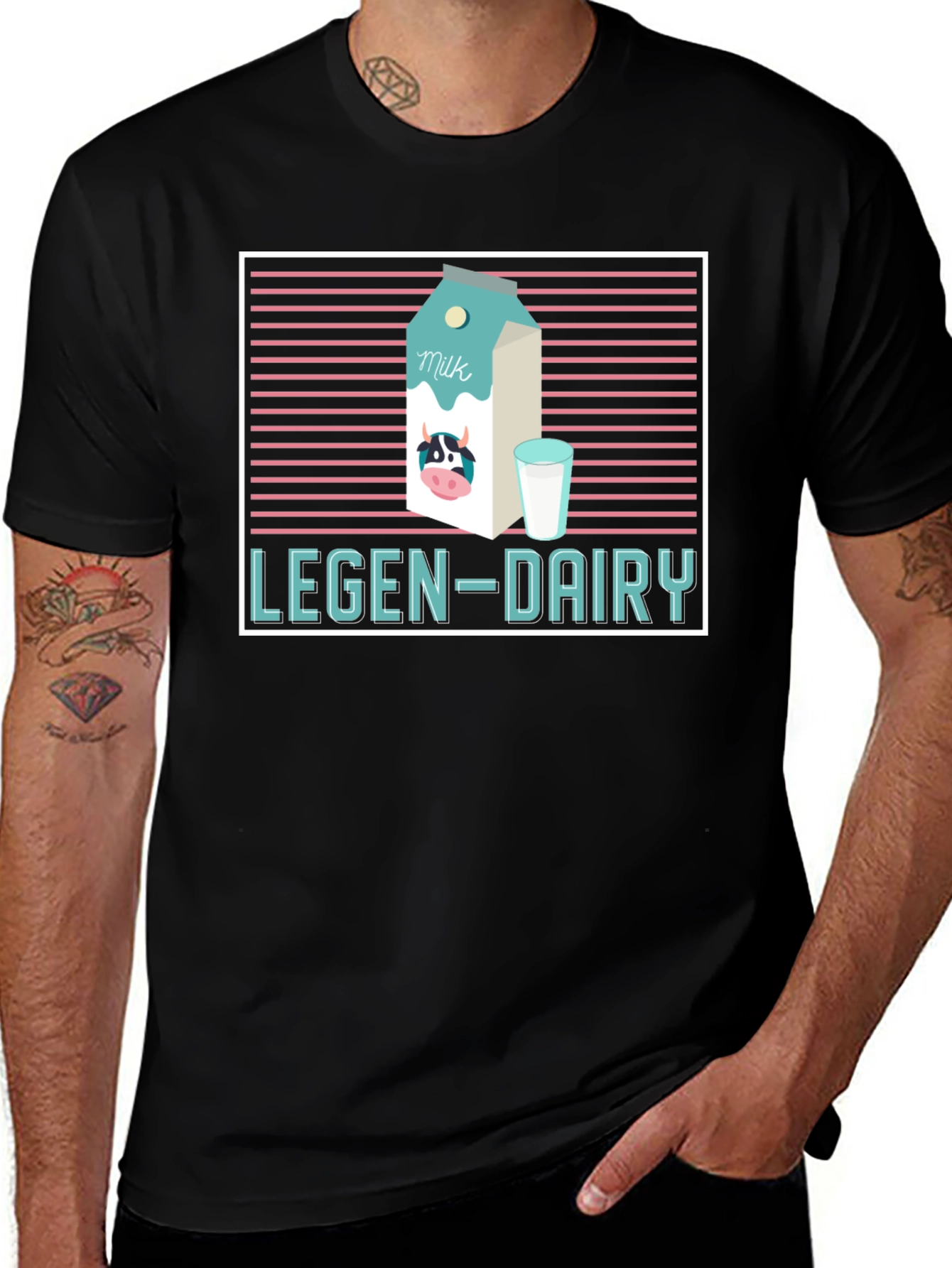 Legen-Dairy Graphic Tee - Milk Lovers T-Shirt