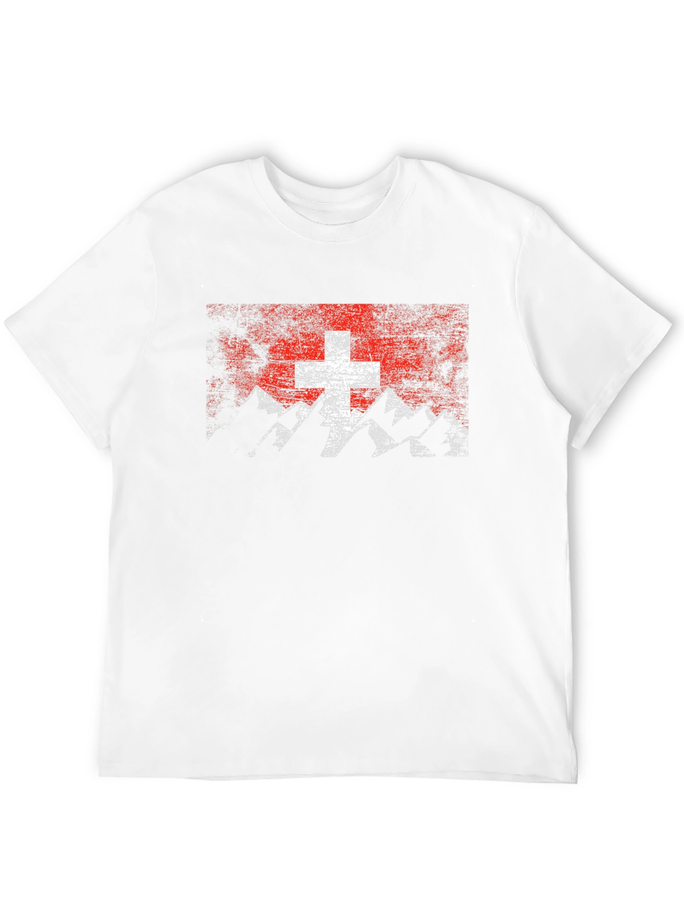Swiss Flag Mountain Graphic Tee