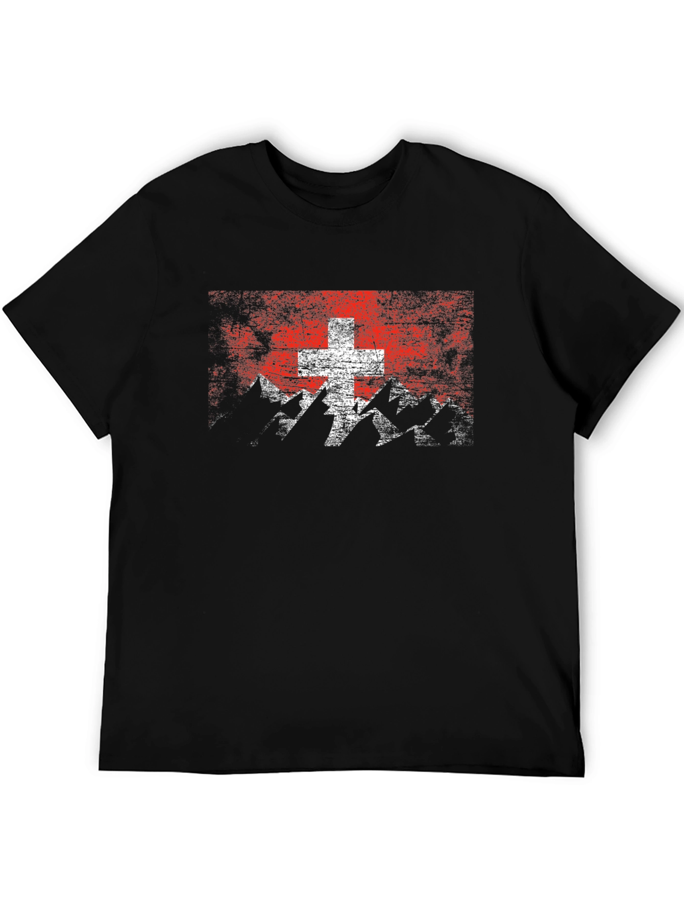 Swiss Flag Mountain Graphic Tee
