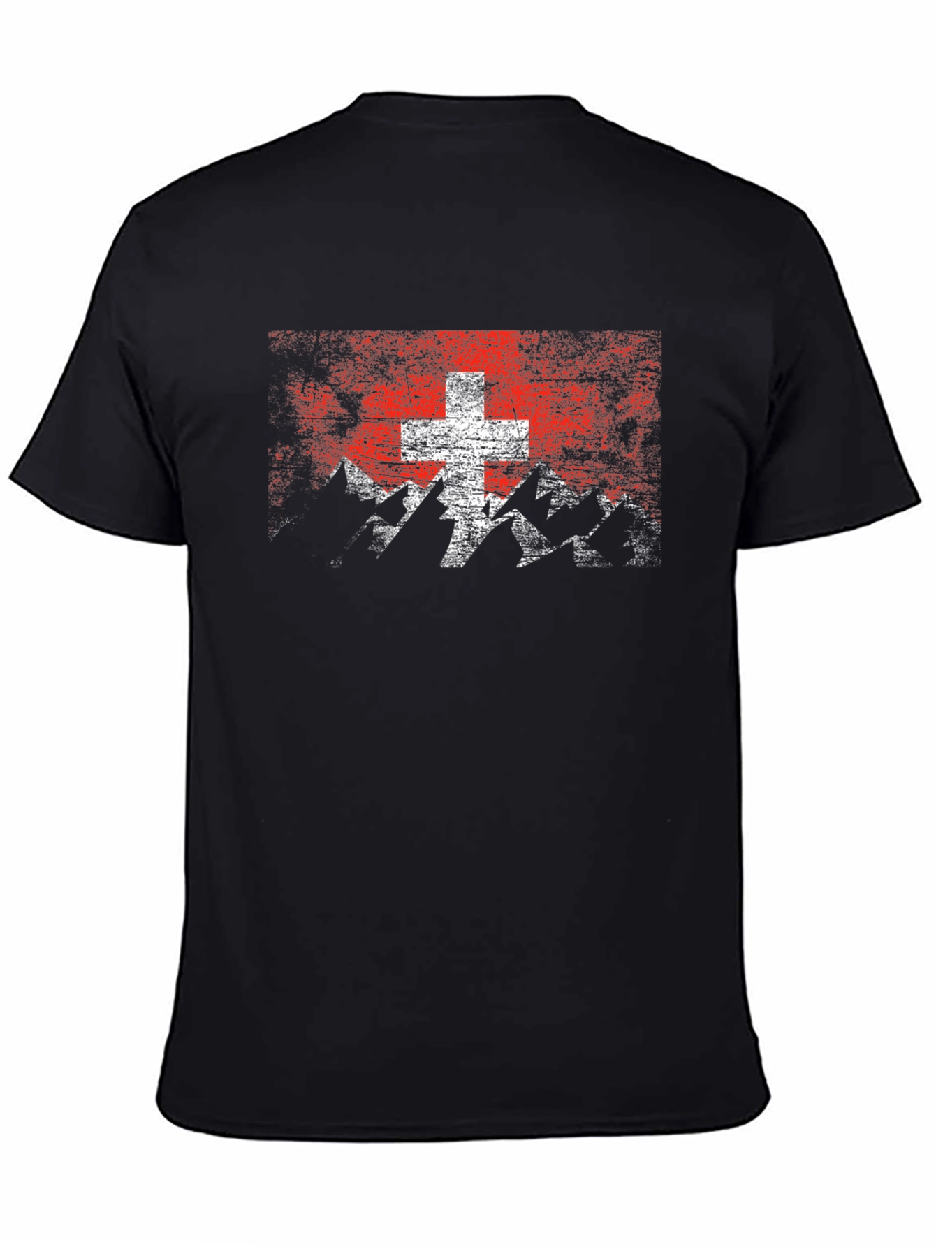 Swiss Flag Mountain Graphic Tee