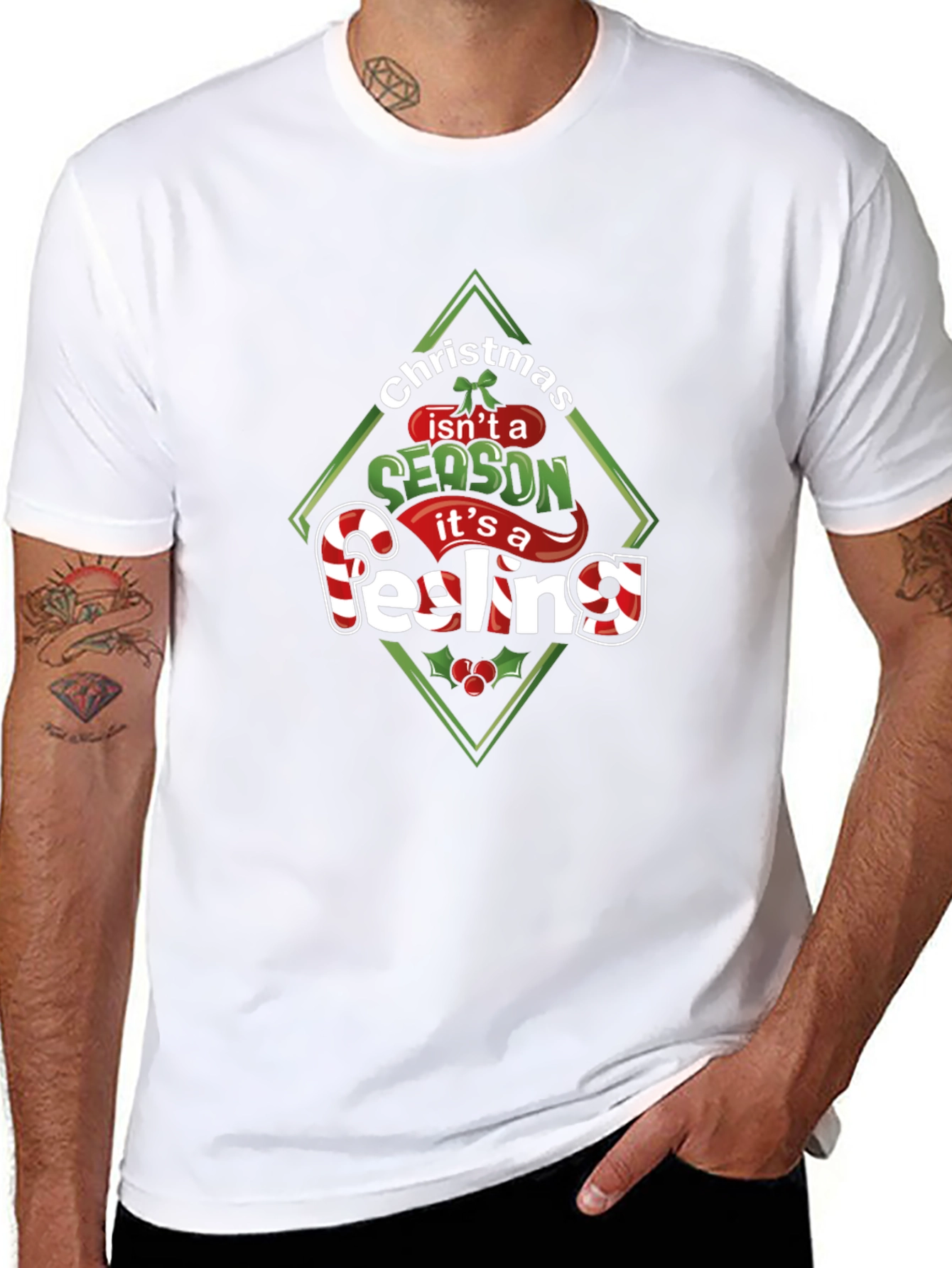 Christmas Feeling Graphic T-Shirt - Holiday Season Tee