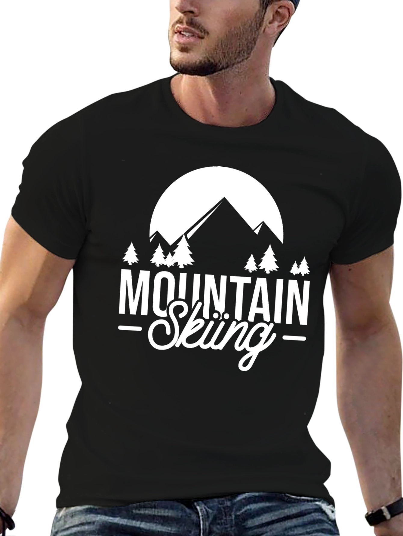 Mountain Skiing Graphic Tee