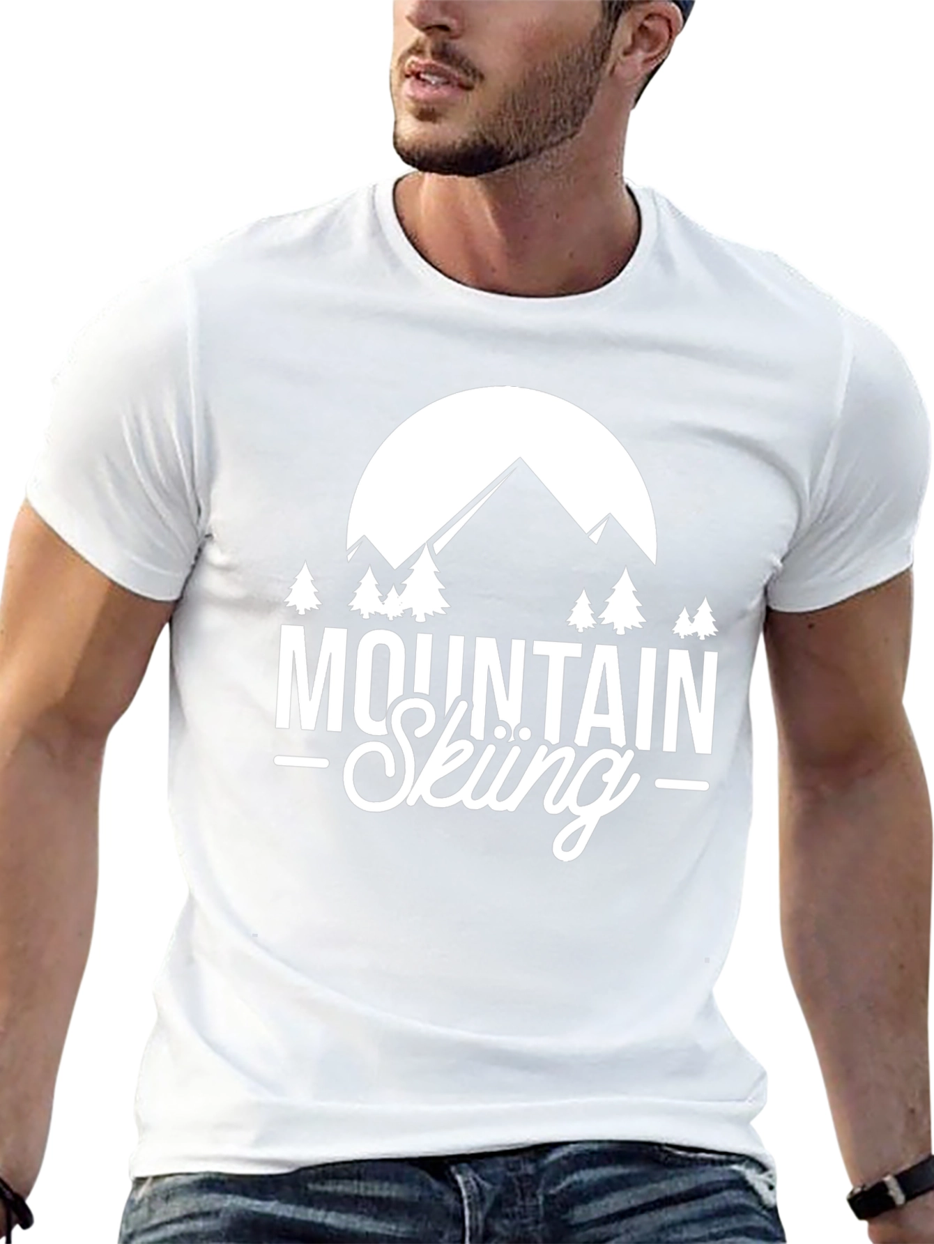 Mountain Skiing Graphic Tee