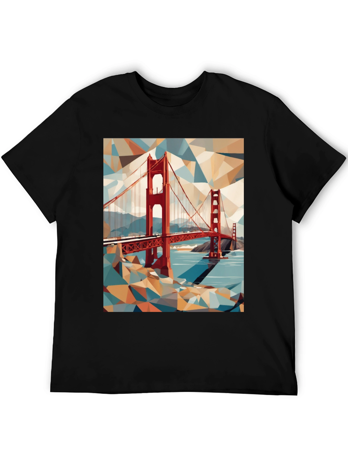 Golden Gate Bridge Graphic Tee - Artistic Design