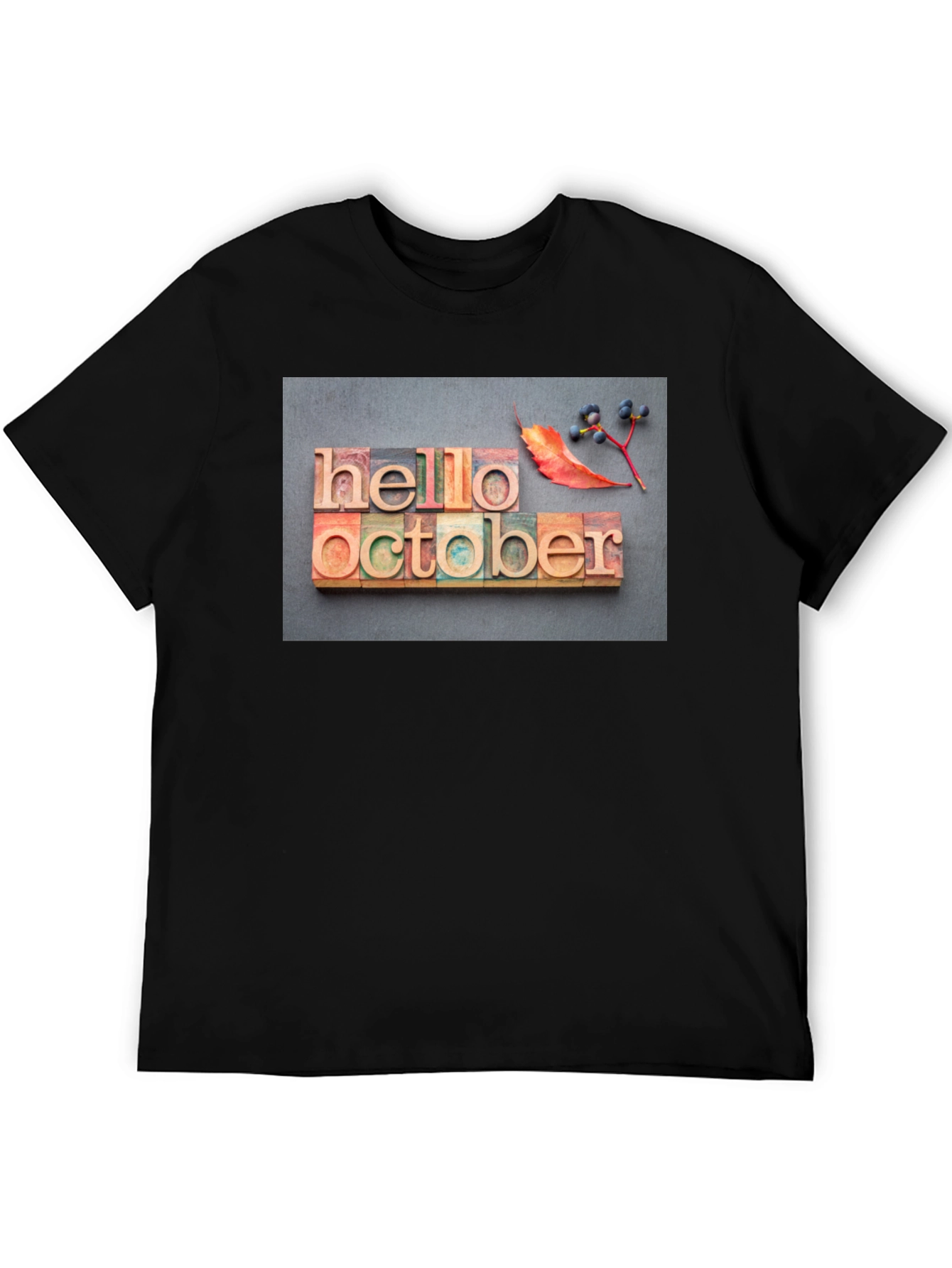 Hello October Graphic T-Shirt - Fall Season Tee