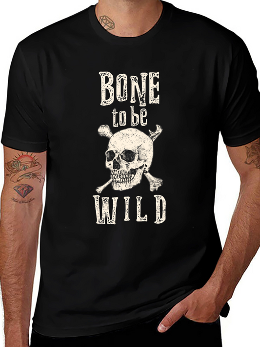 Bone To Be Wild Graphic Tee - Skull & Bones