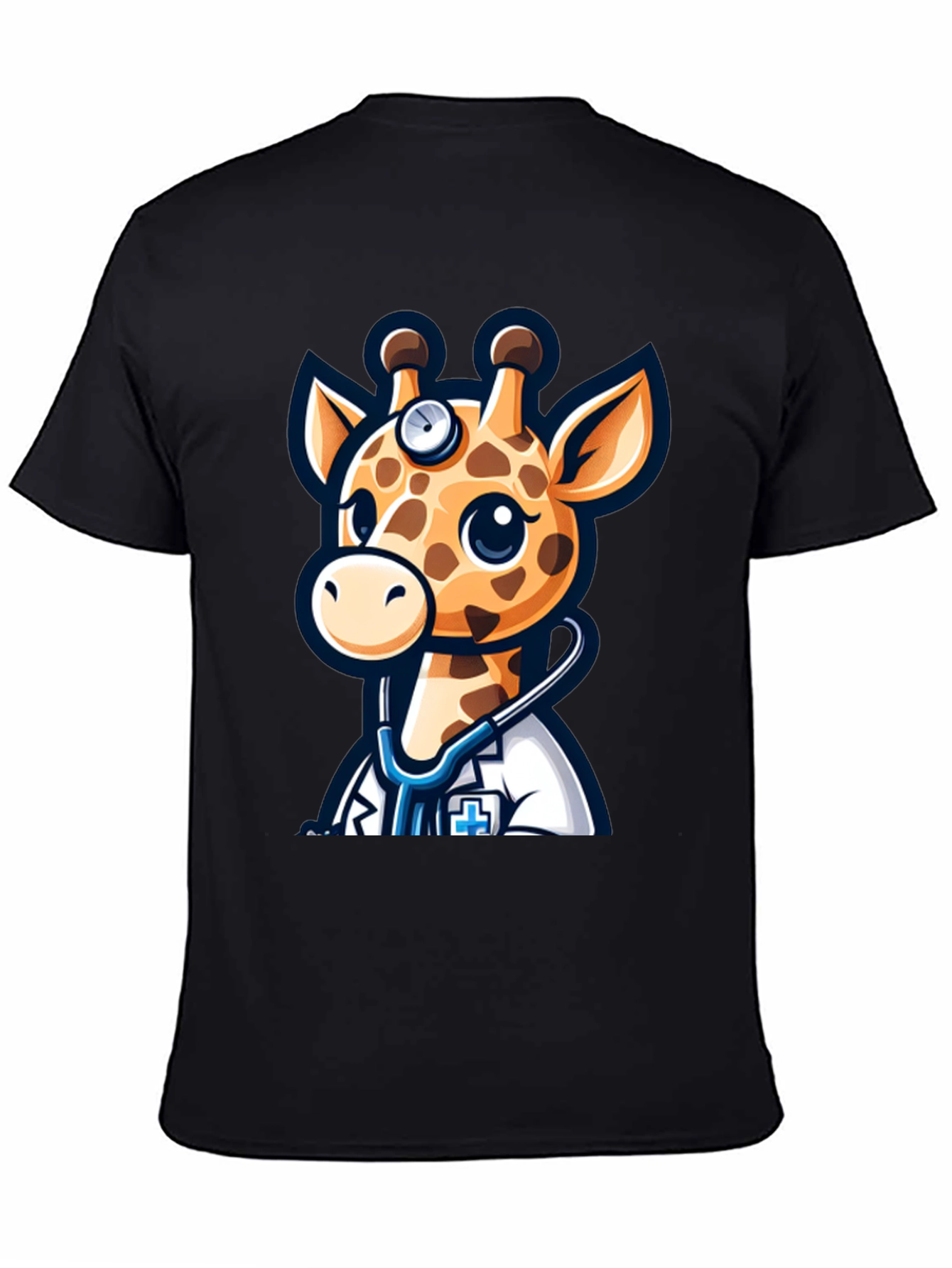 Giraffe Doctor T-Shirt - Cute Cartoon Tee