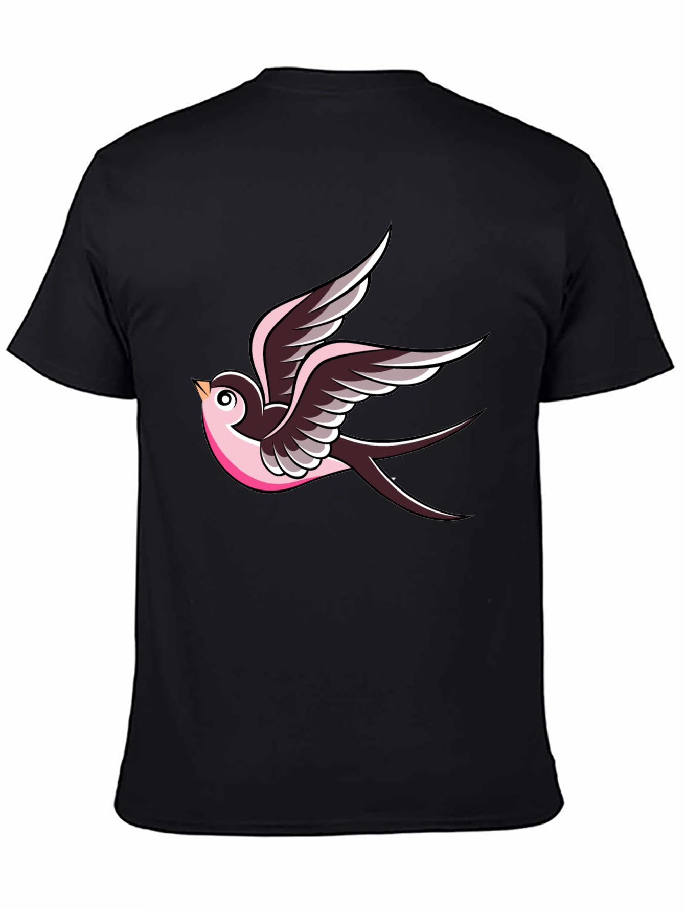 Swallow Tattoo Graphic Tee - Classic Style