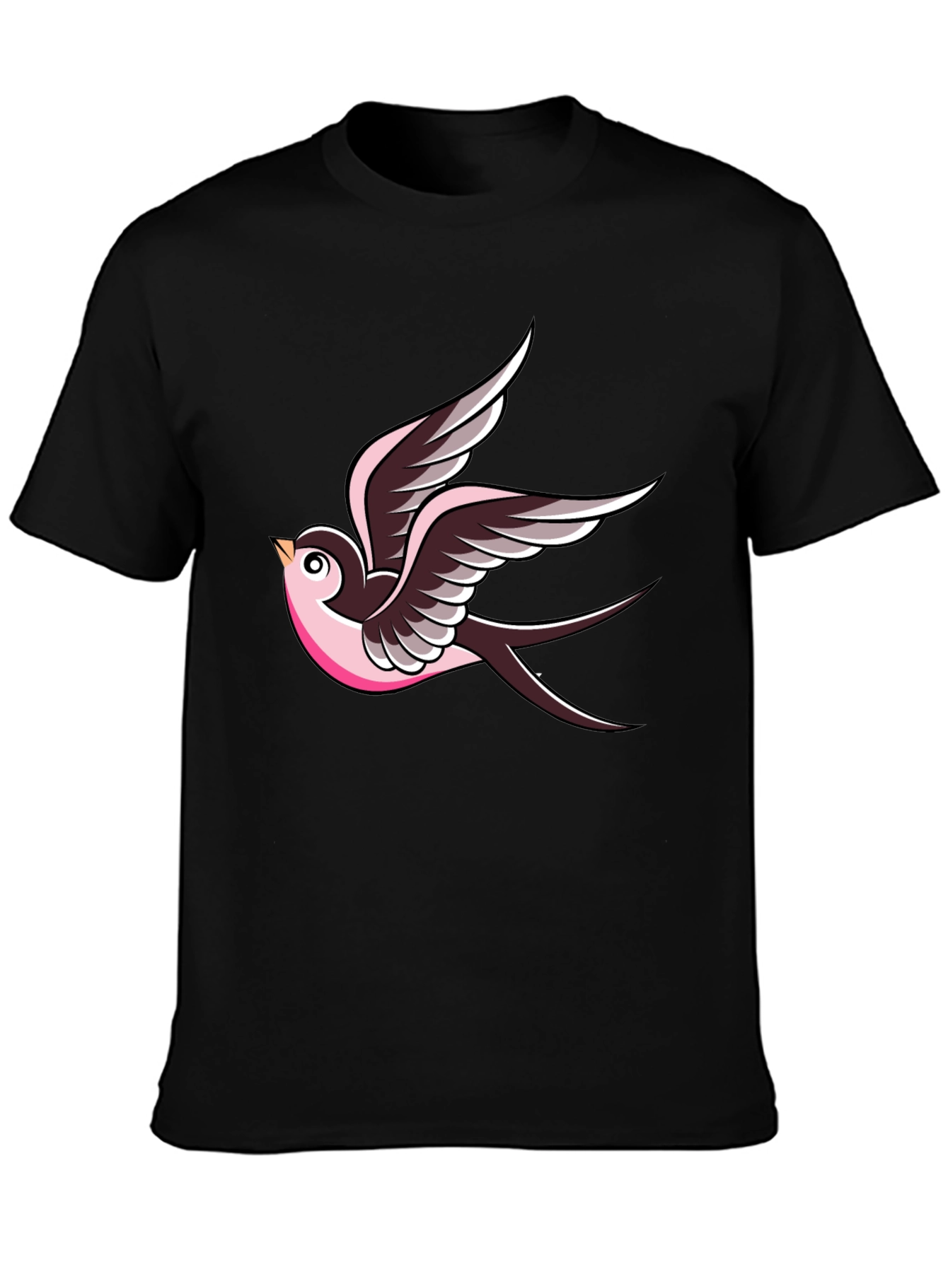 Swallow Tattoo Graphic Tee - Classic Style