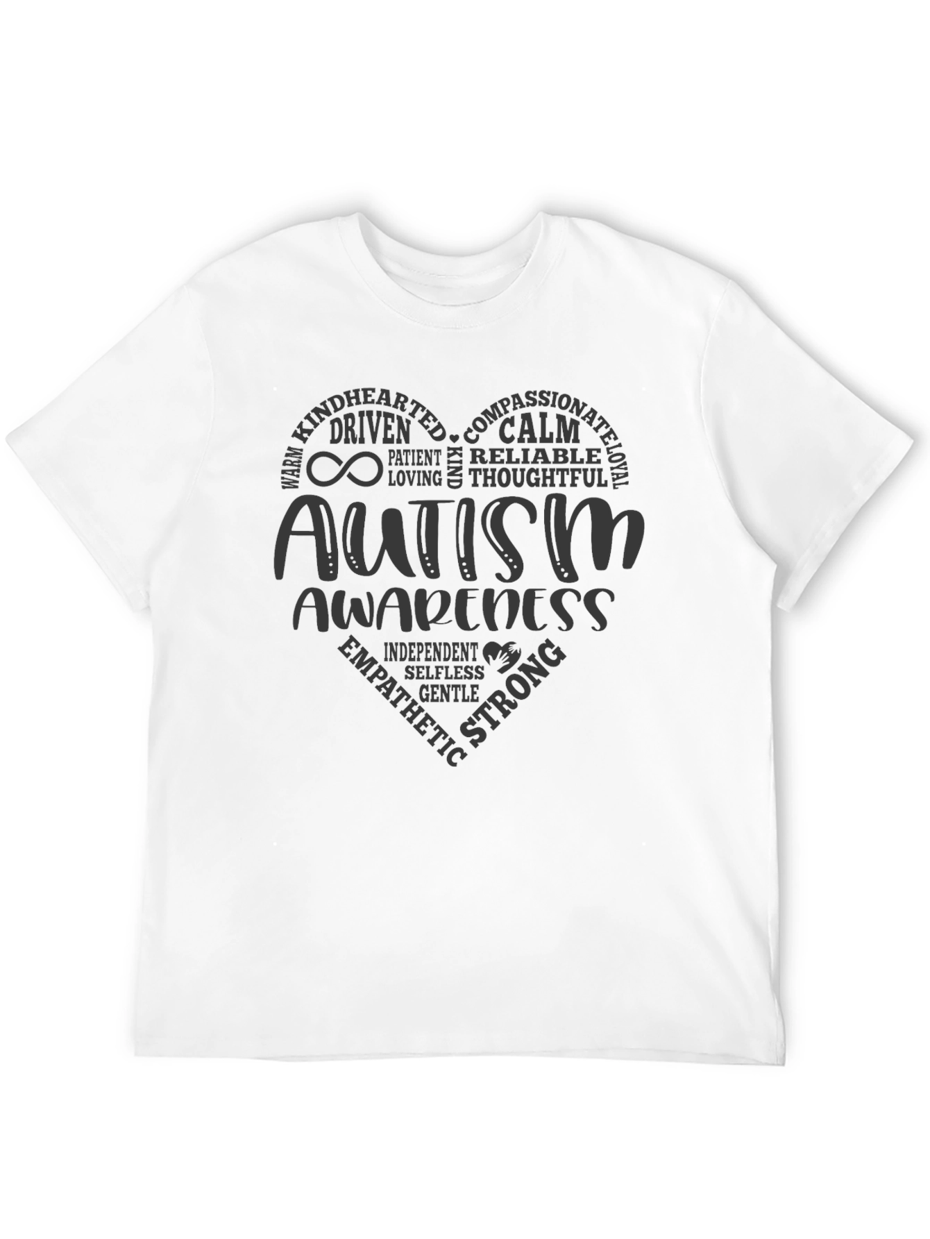 Autism Awareness Heart T-Shirt - Compassionate & Strong