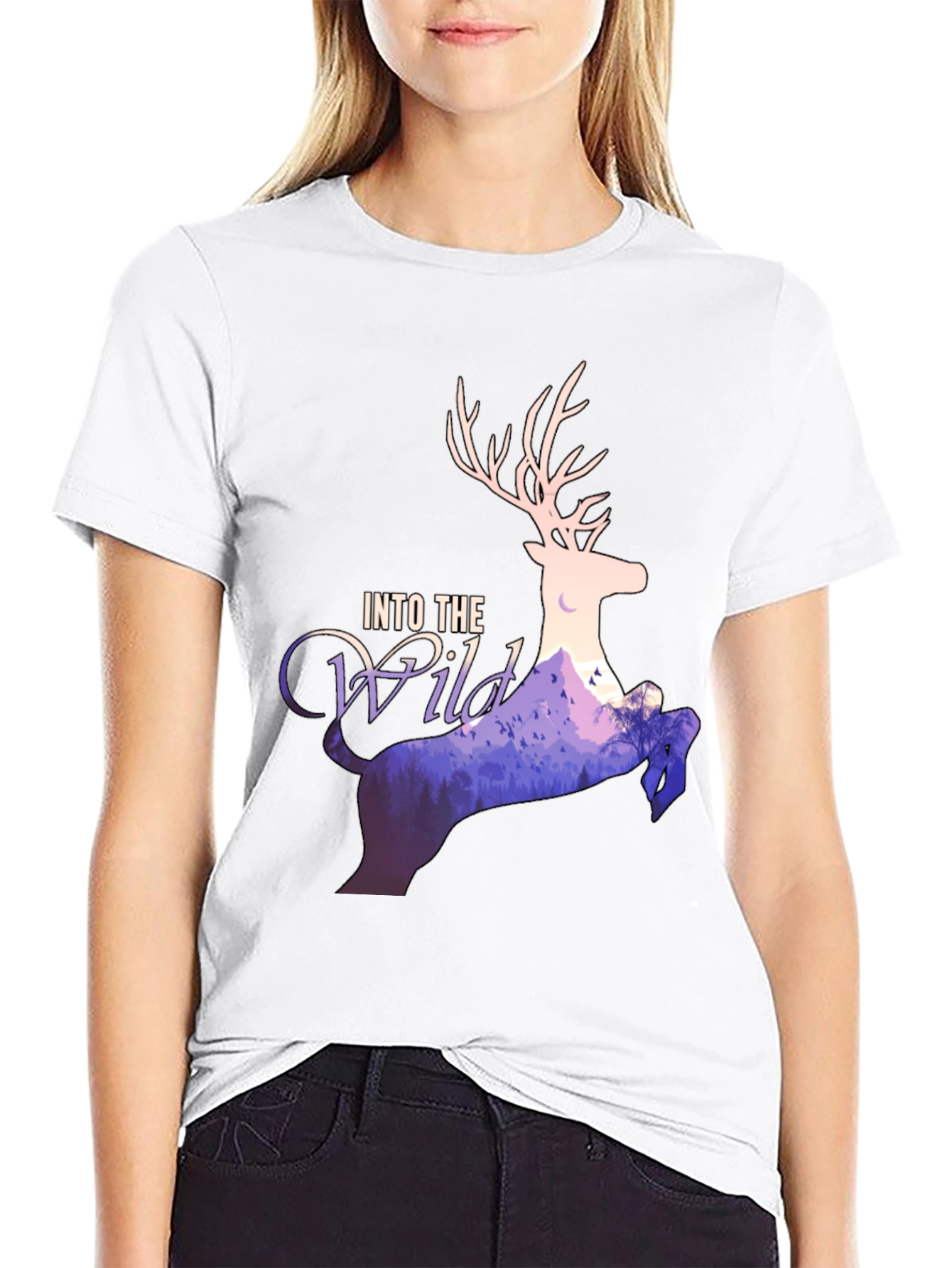 Into The Wild Deer Graphic T-Shirt