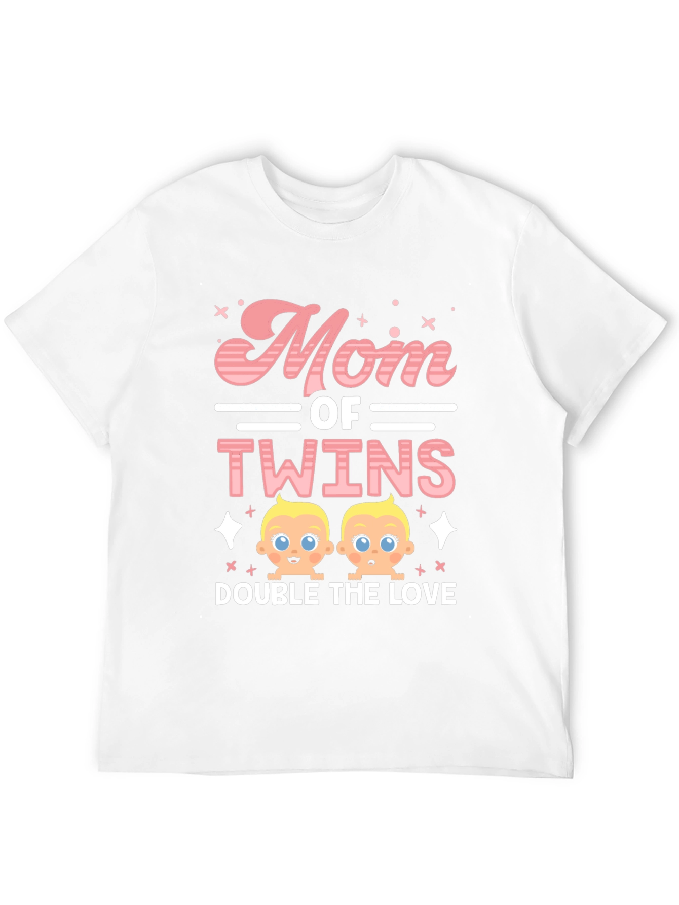 Mom of Twins T-Shirt - Double the Love!