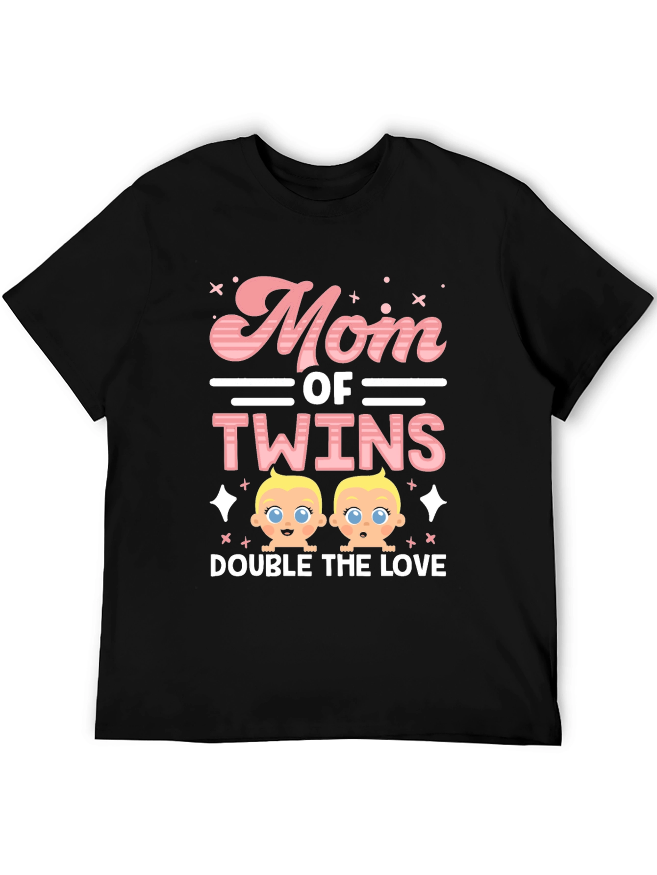 Mom of Twins T-Shirt - Double the Love!