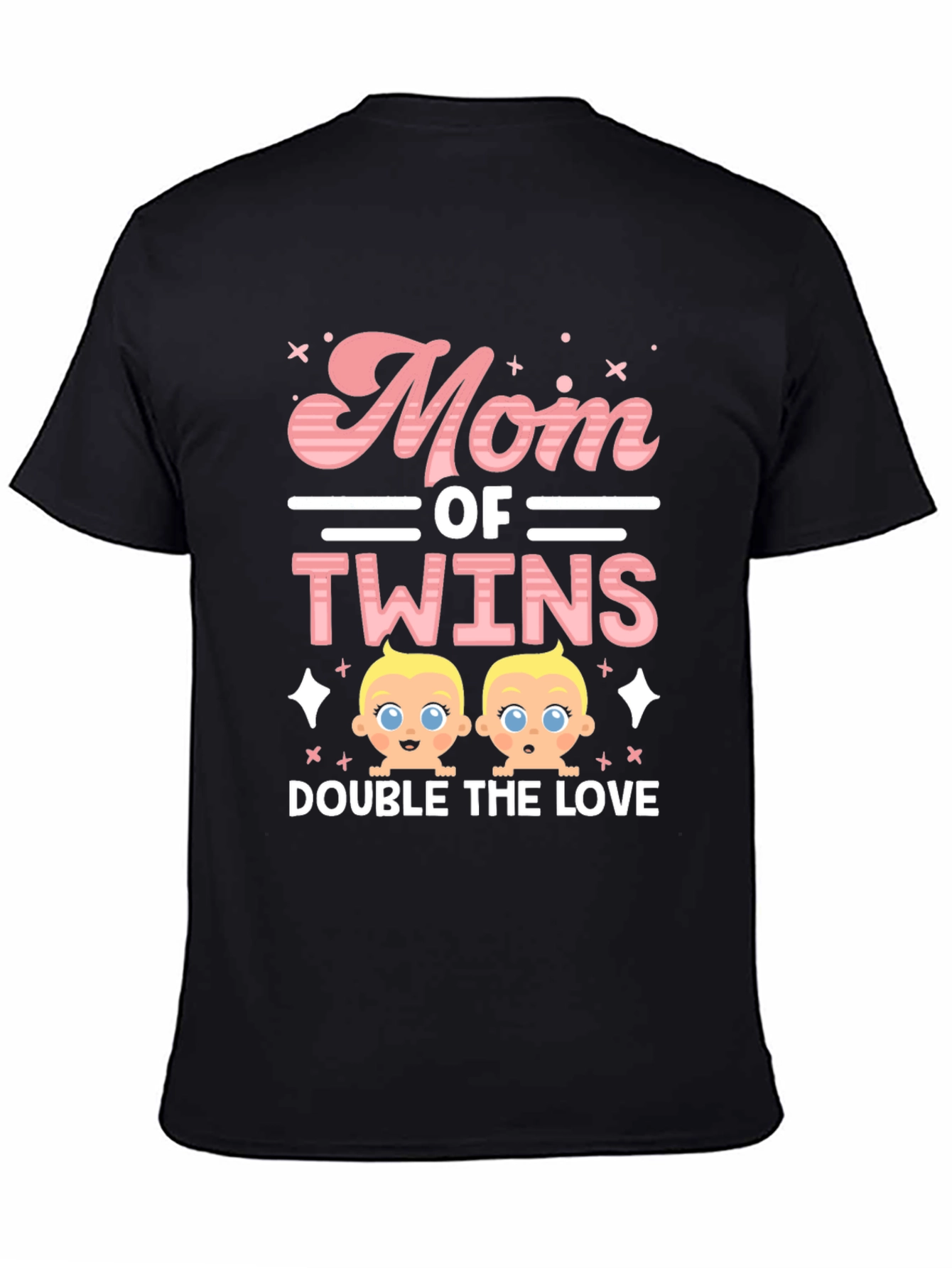 Mom of Twins T-Shirt - Double the Love!