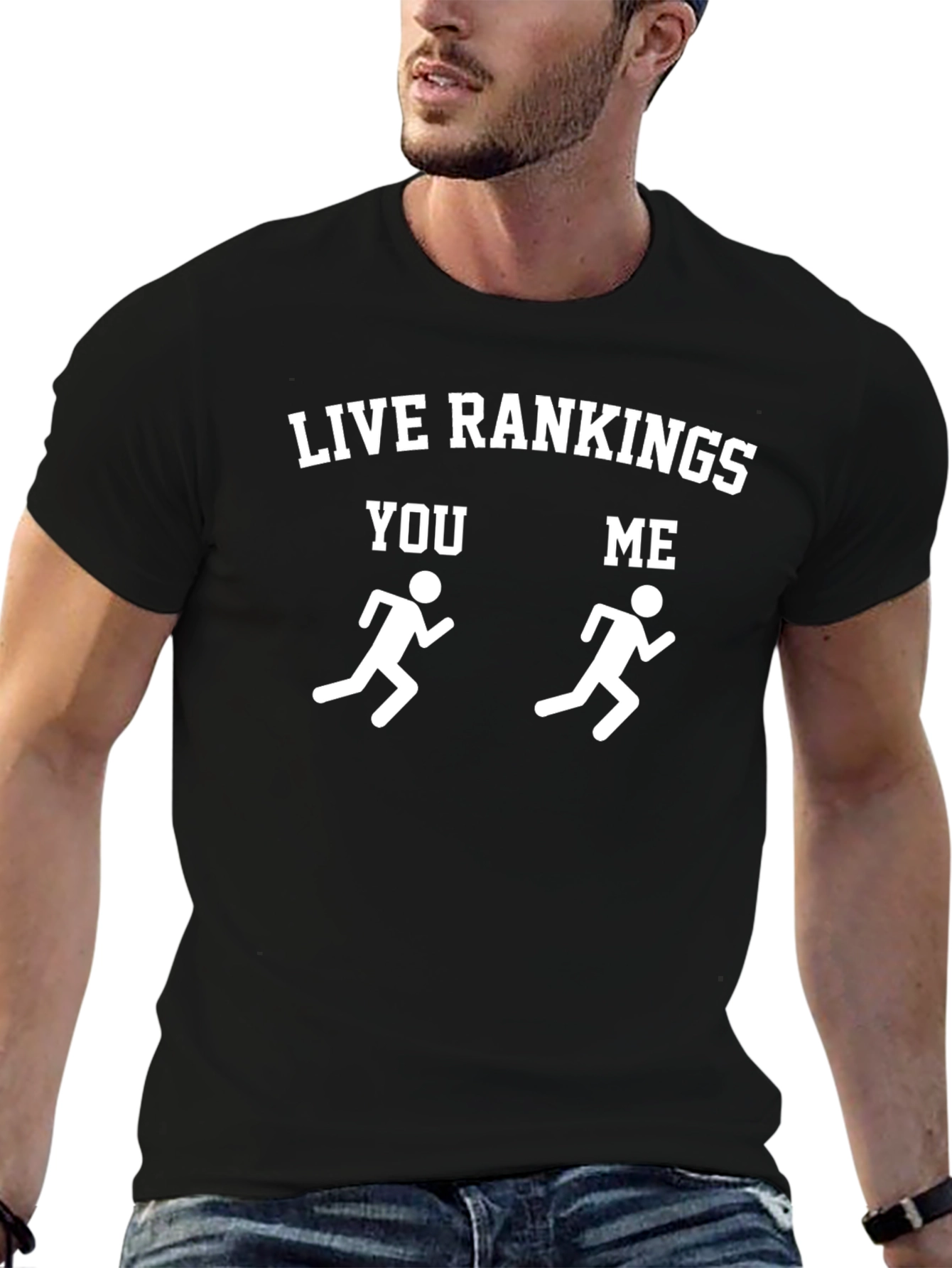 Live Rankings Running T-Shirt - You vs Me