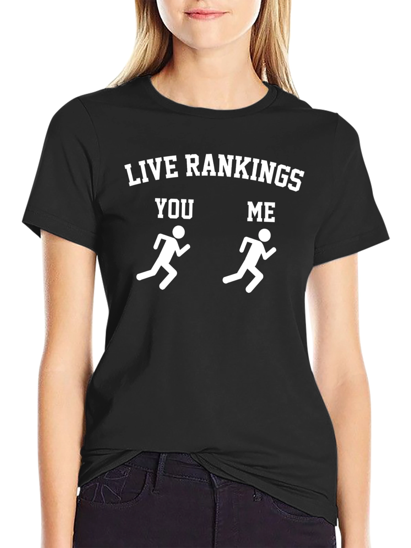 Live Rankings Running T-Shirt - You vs Me