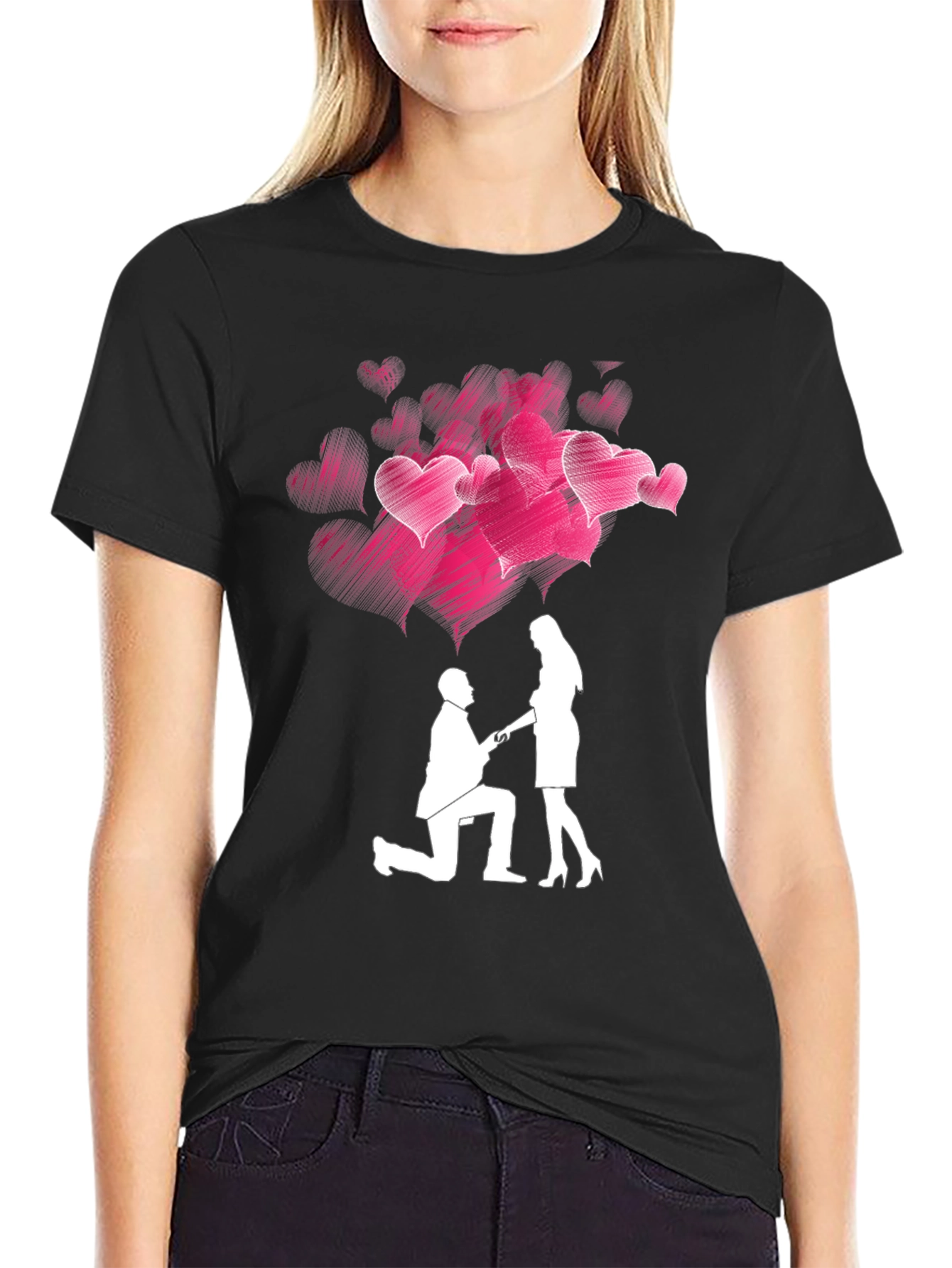 Romantic Proposal Heart T-Shirt