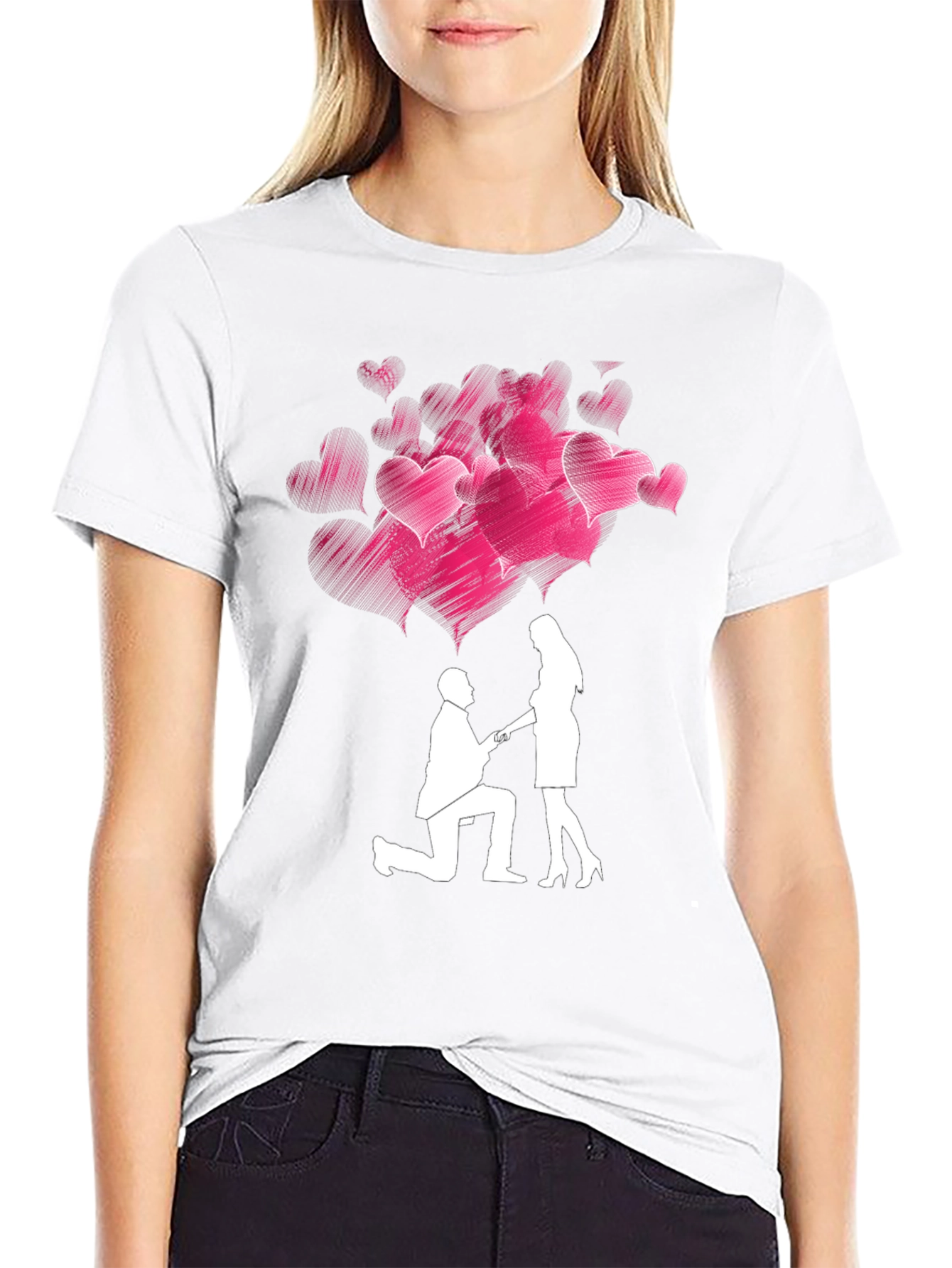 Romantic Proposal Heart T-Shirt