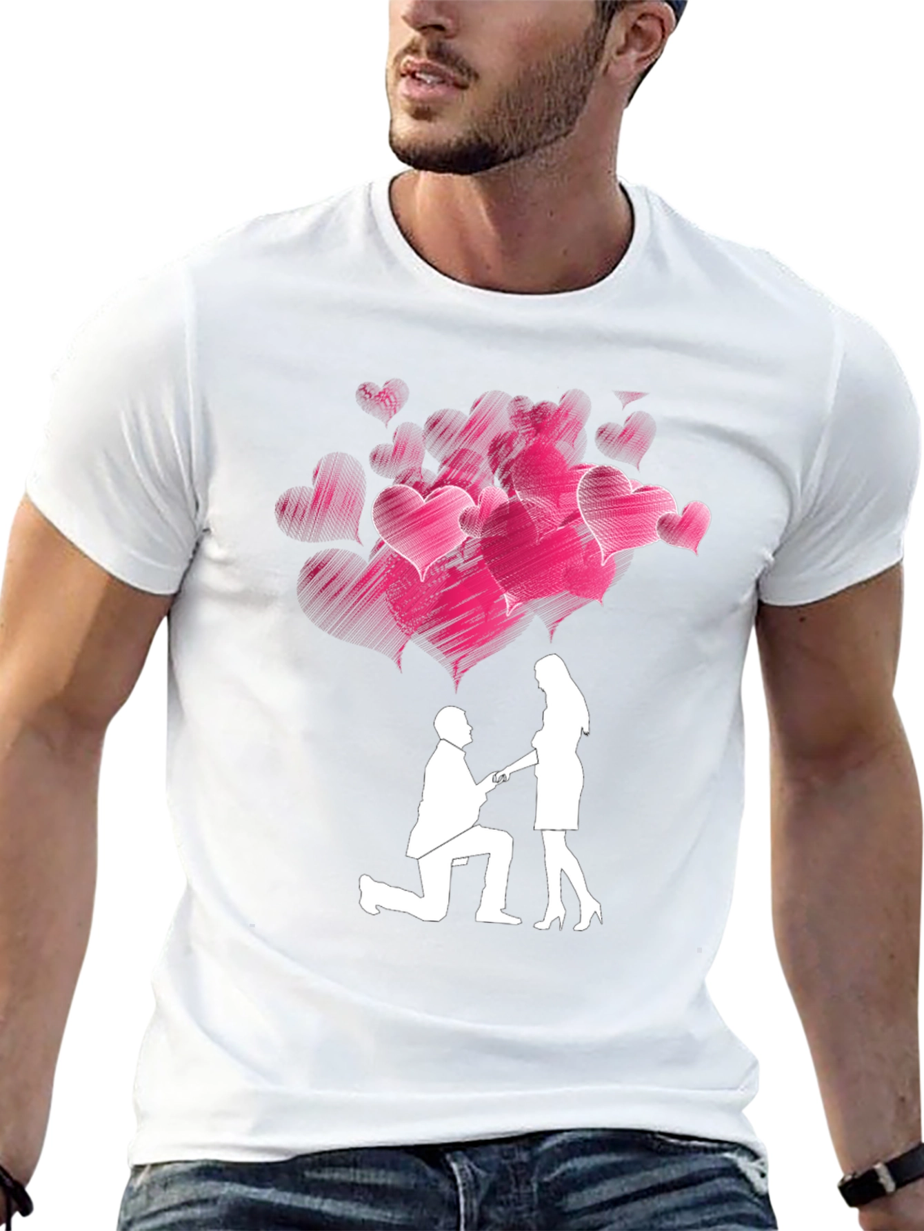 Romantic Proposal Heart T-Shirt