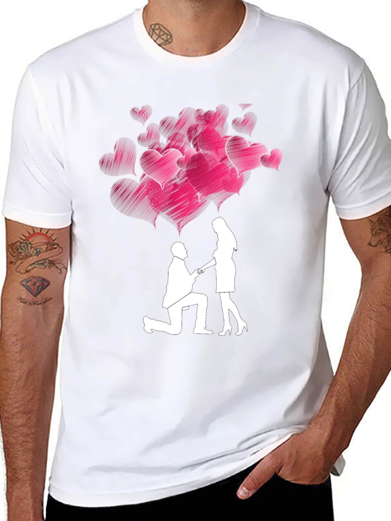 Romantic Proposal Heart T-Shirt
