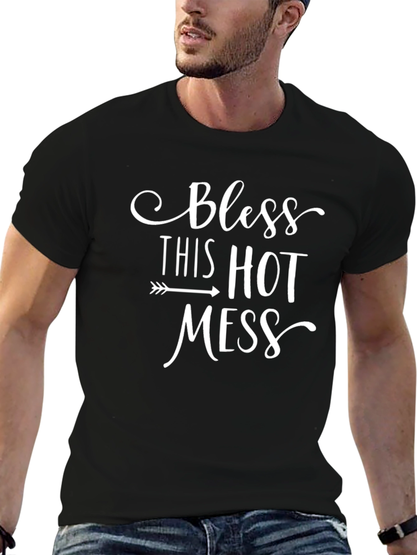 Bless This Hot Mess Graphic Tee - Unisex