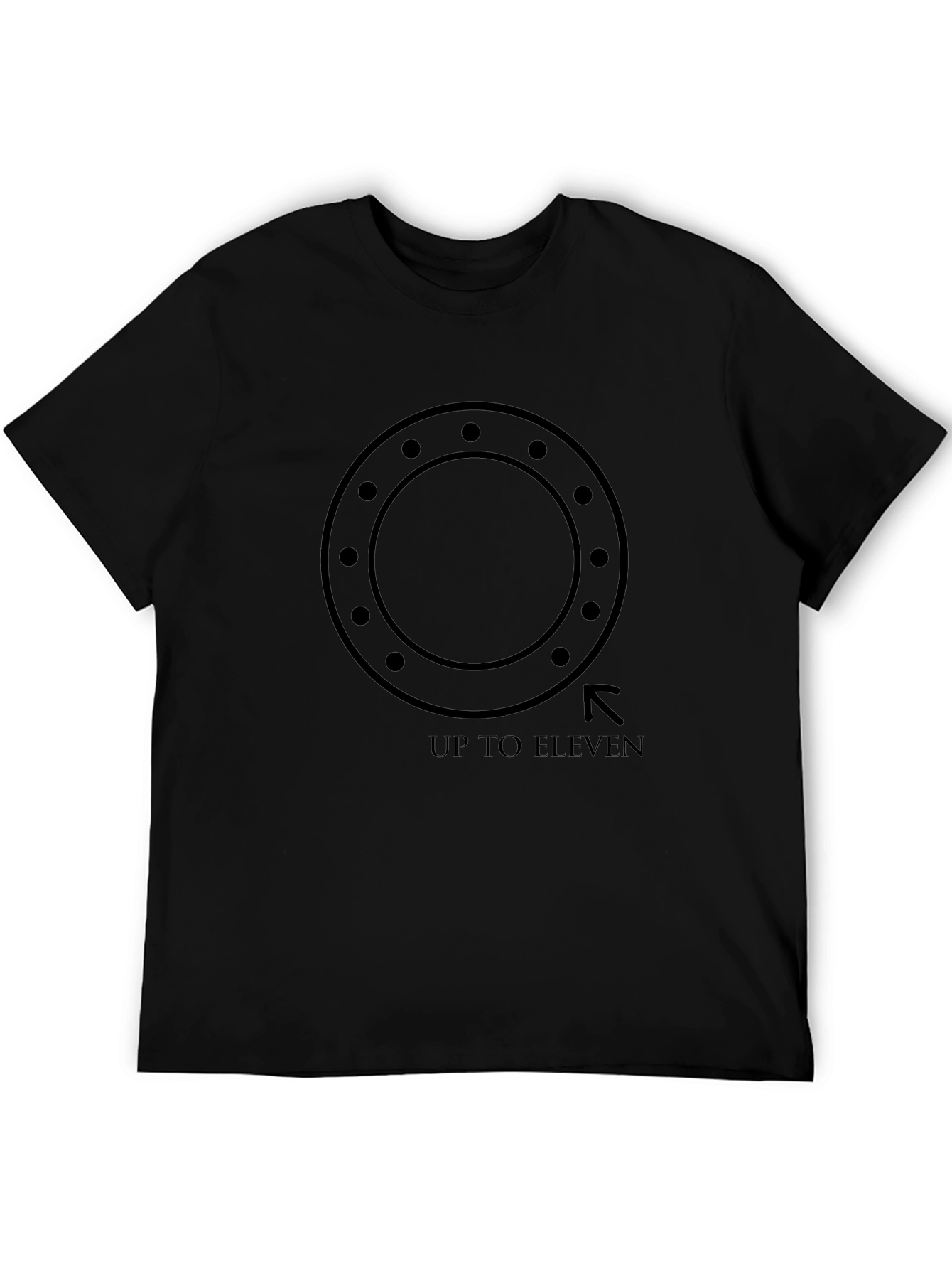 Up To Eleven Black Graphic Tee