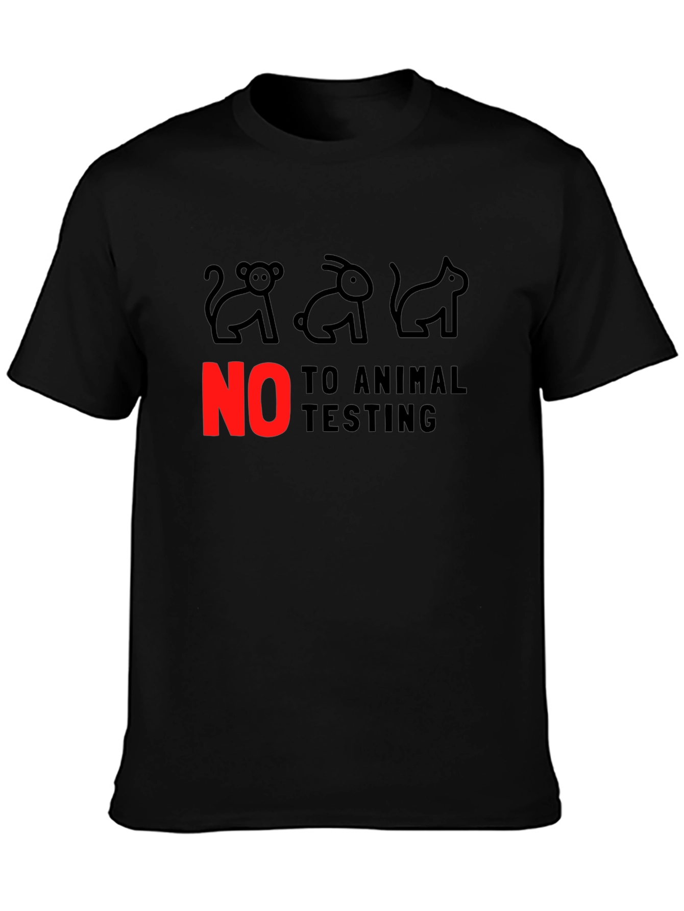 Animal Rights Tee: No to Animal Testing!