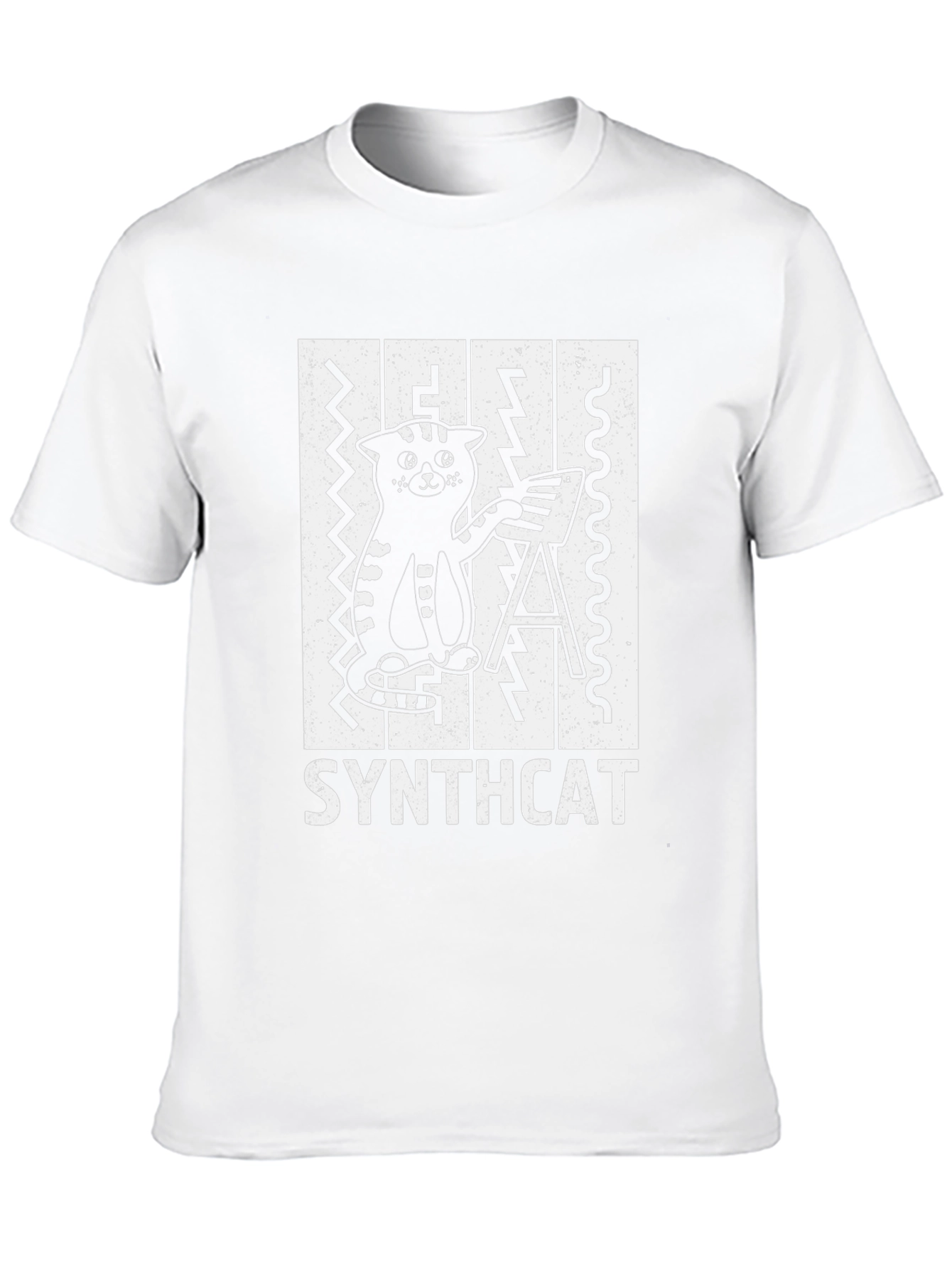 Synthcat T-Shirt - Cool Cat Musician Tee