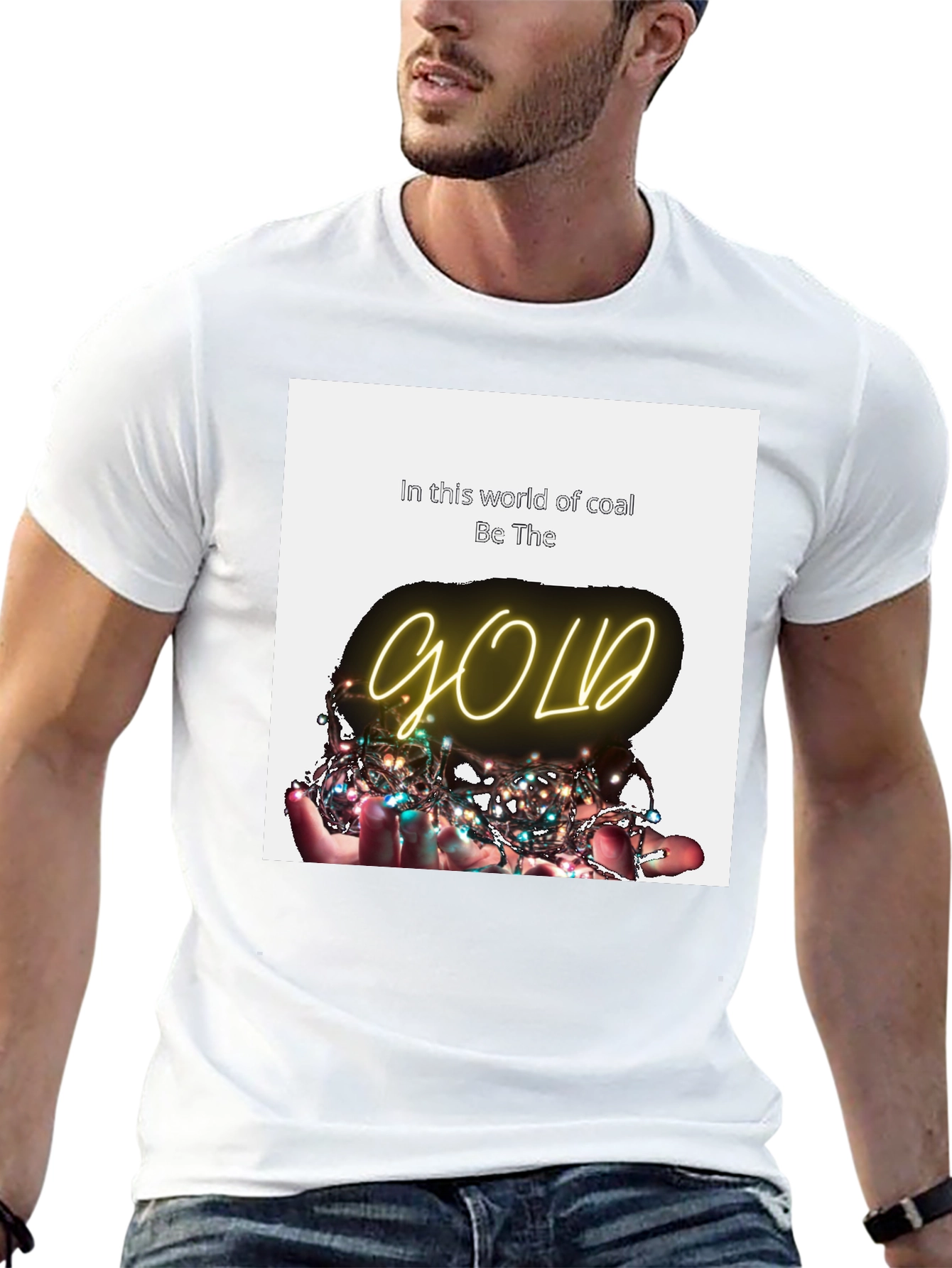 Be The Gold T-Shirt - Inspirational Graphic Tee