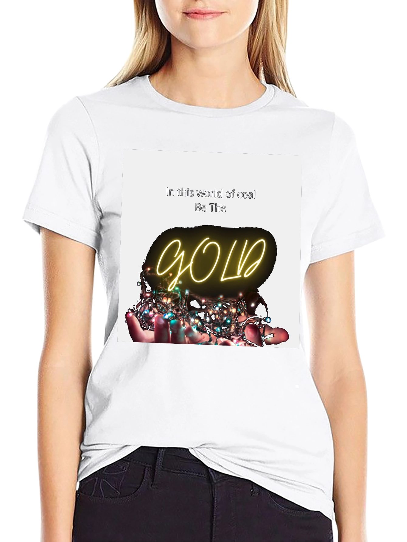 Be The Gold T-Shirt - Inspirational Graphic Tee