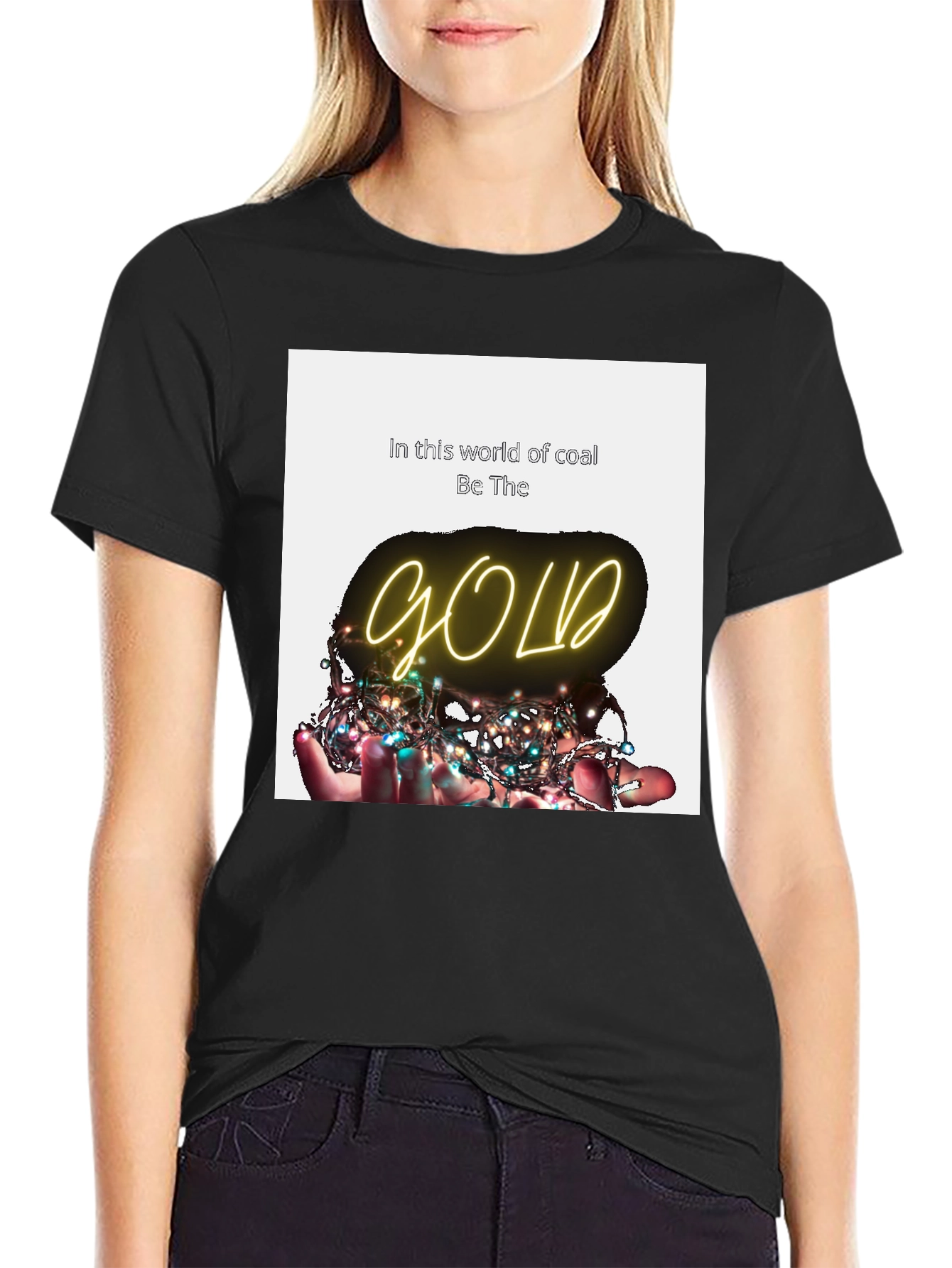 Be The Gold T-Shirt - Inspirational Graphic Tee