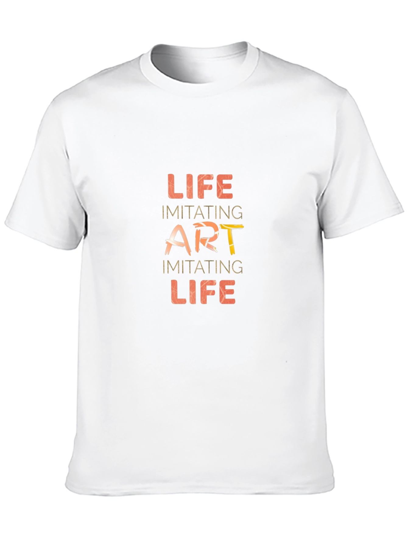 Life Imitating Art Black T-Shirt