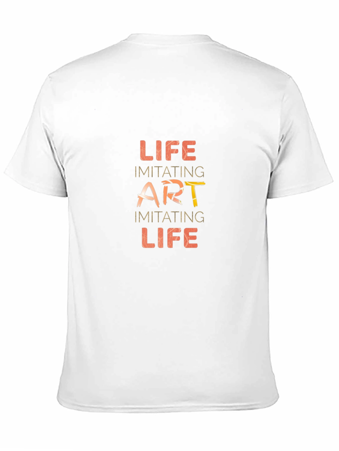 Life Imitating Art Black T-Shirt