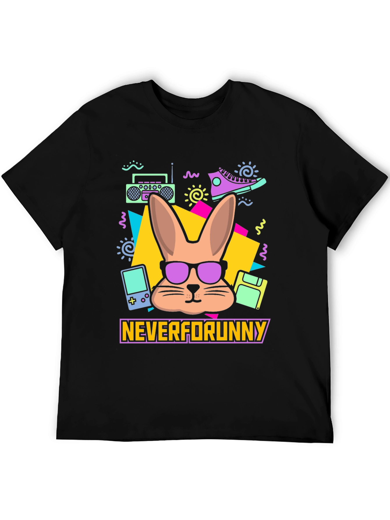 Neverforunny Bunny Retro T-Shirt