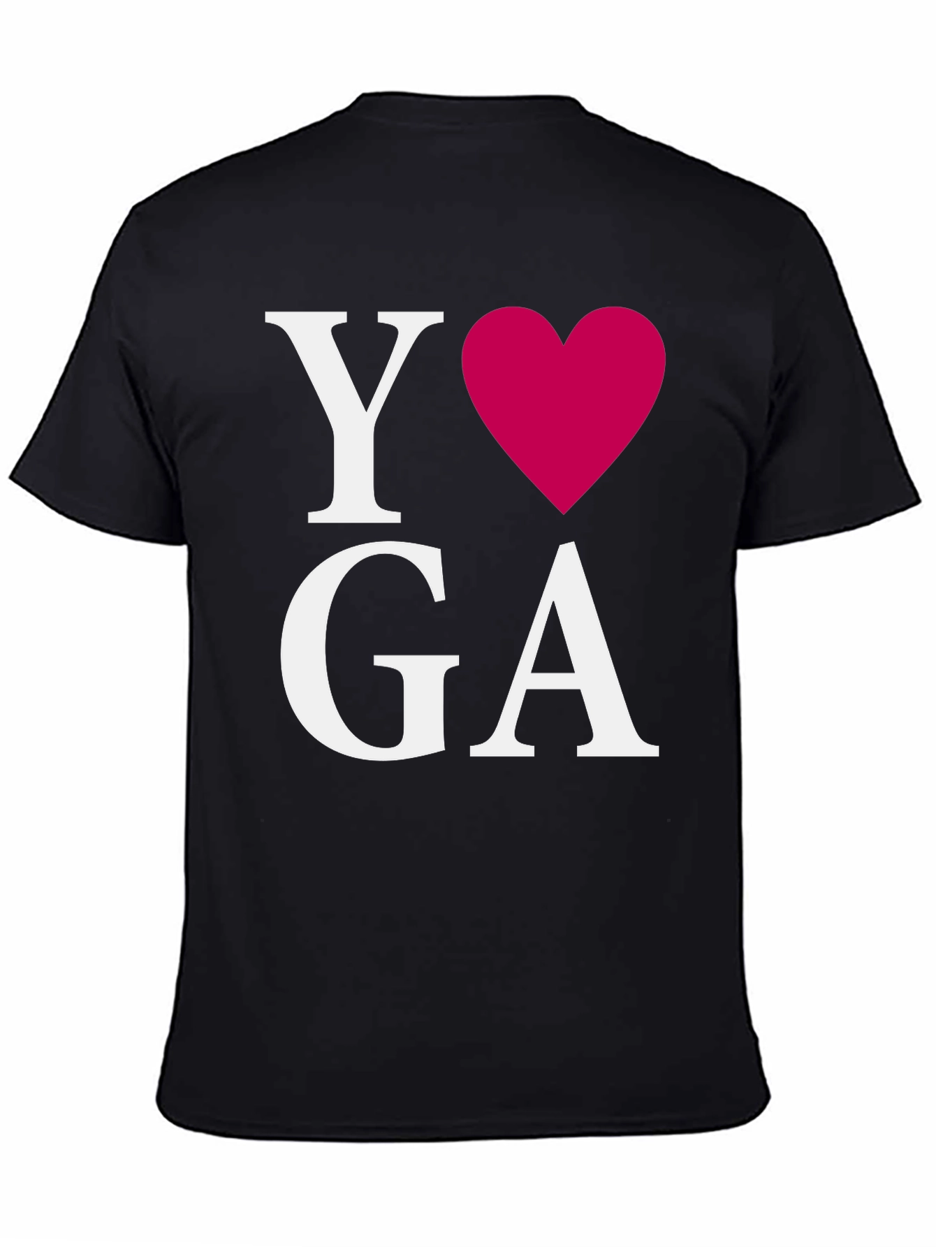 I Heart Yoga Black T-Shirt